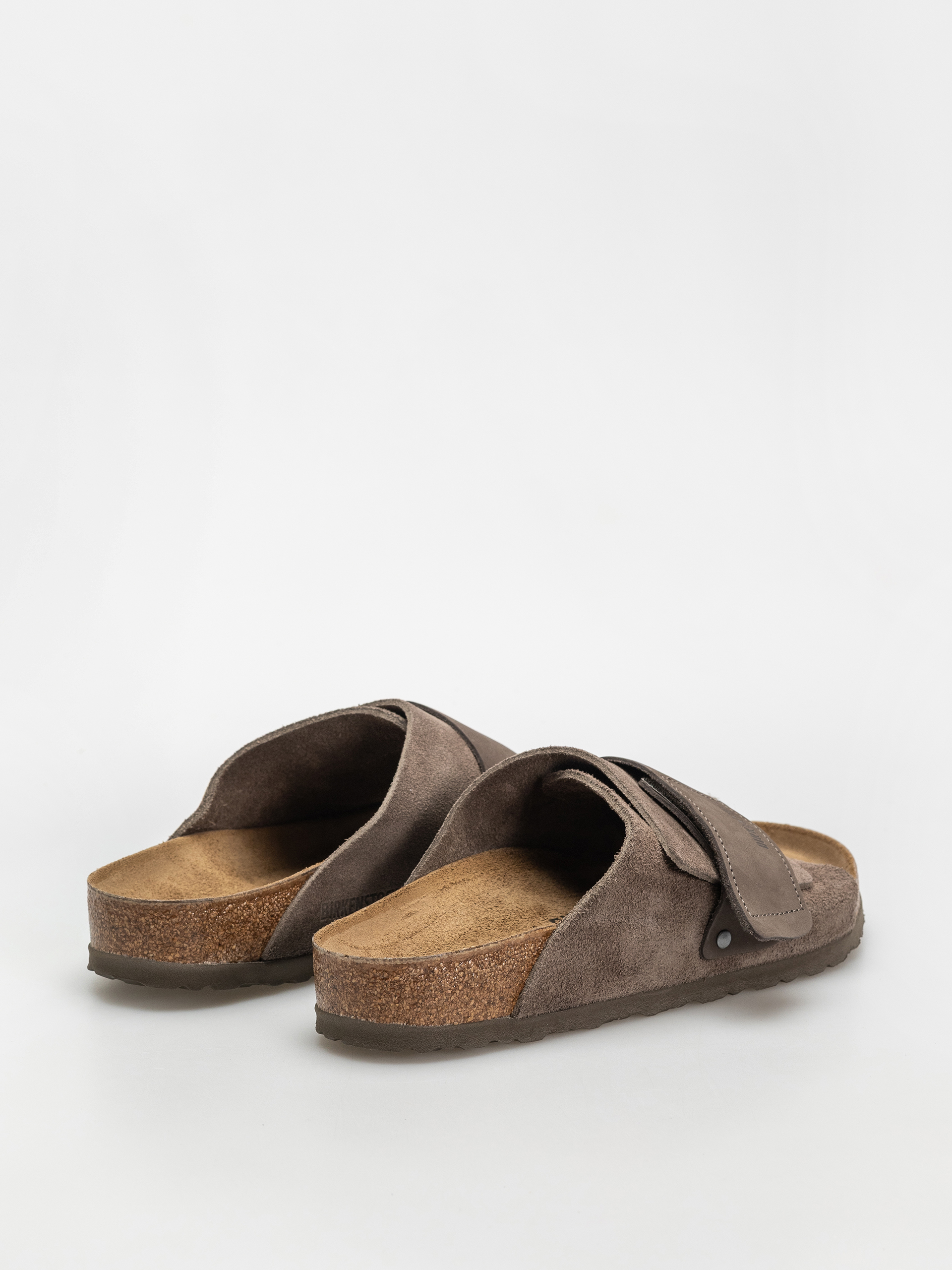 Šľapky Birkenstock Kyoto Nubuck Suede Leather Regular (concrete gray)