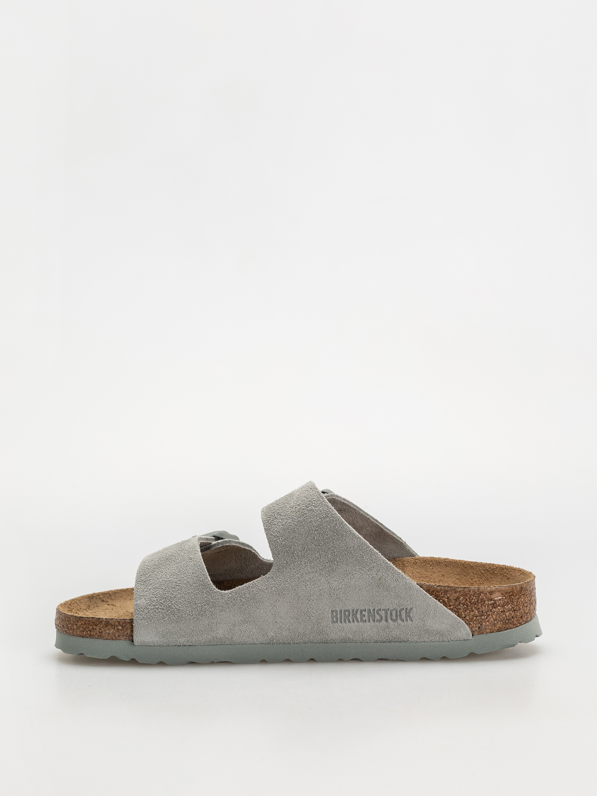 Šľapky Birkenstock Arizona Suede Leather Narrow Wmn (pure sage)