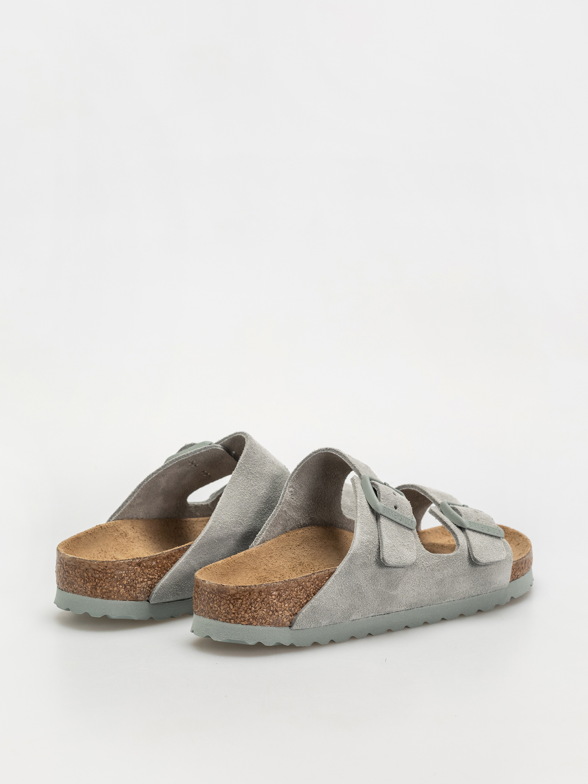 Šľapky Birkenstock Arizona Suede Leather Narrow Wmn (pure sage)