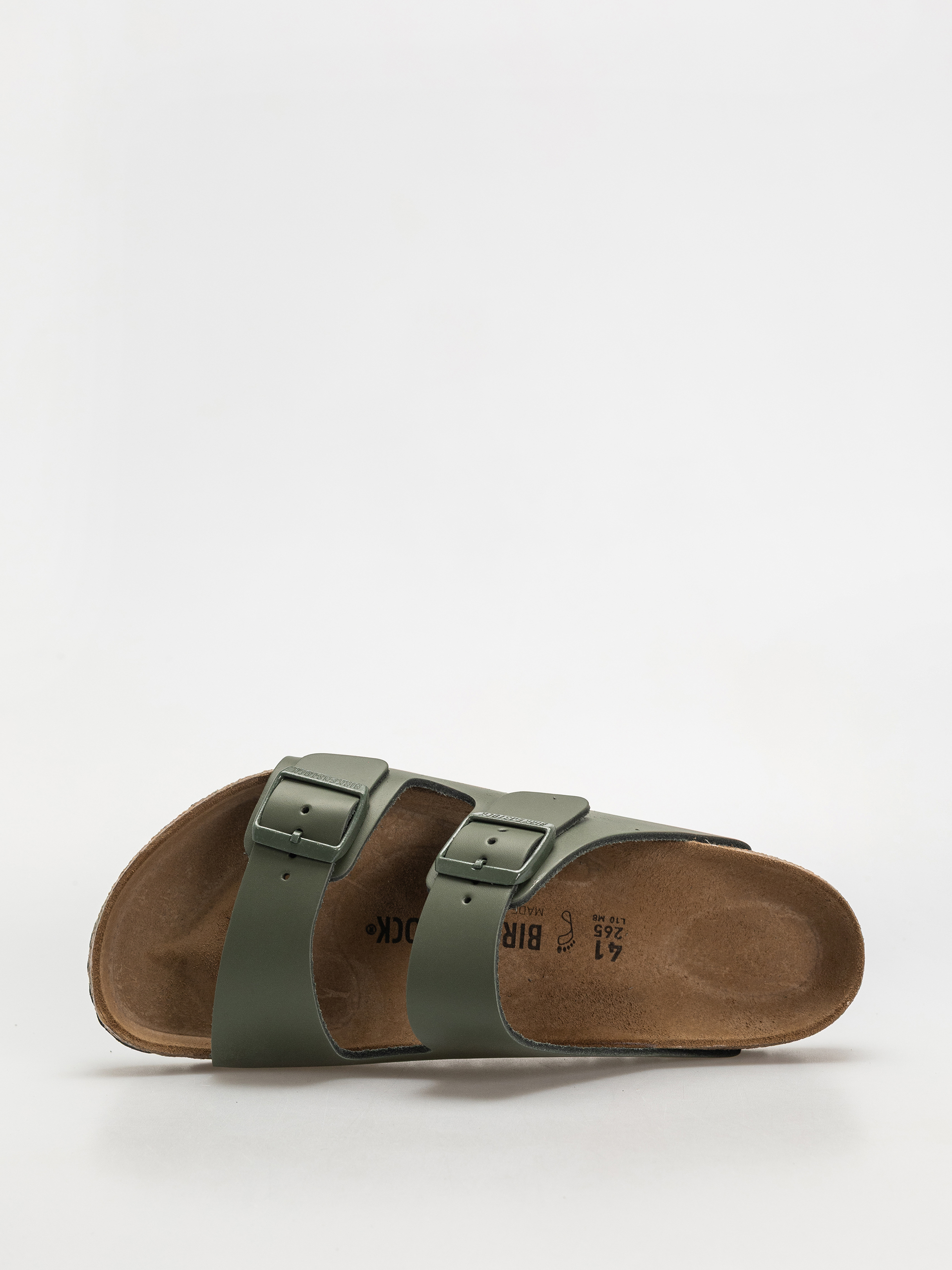 Šľapky Birkenstock Arizona Natural Leather Regular (thyme)