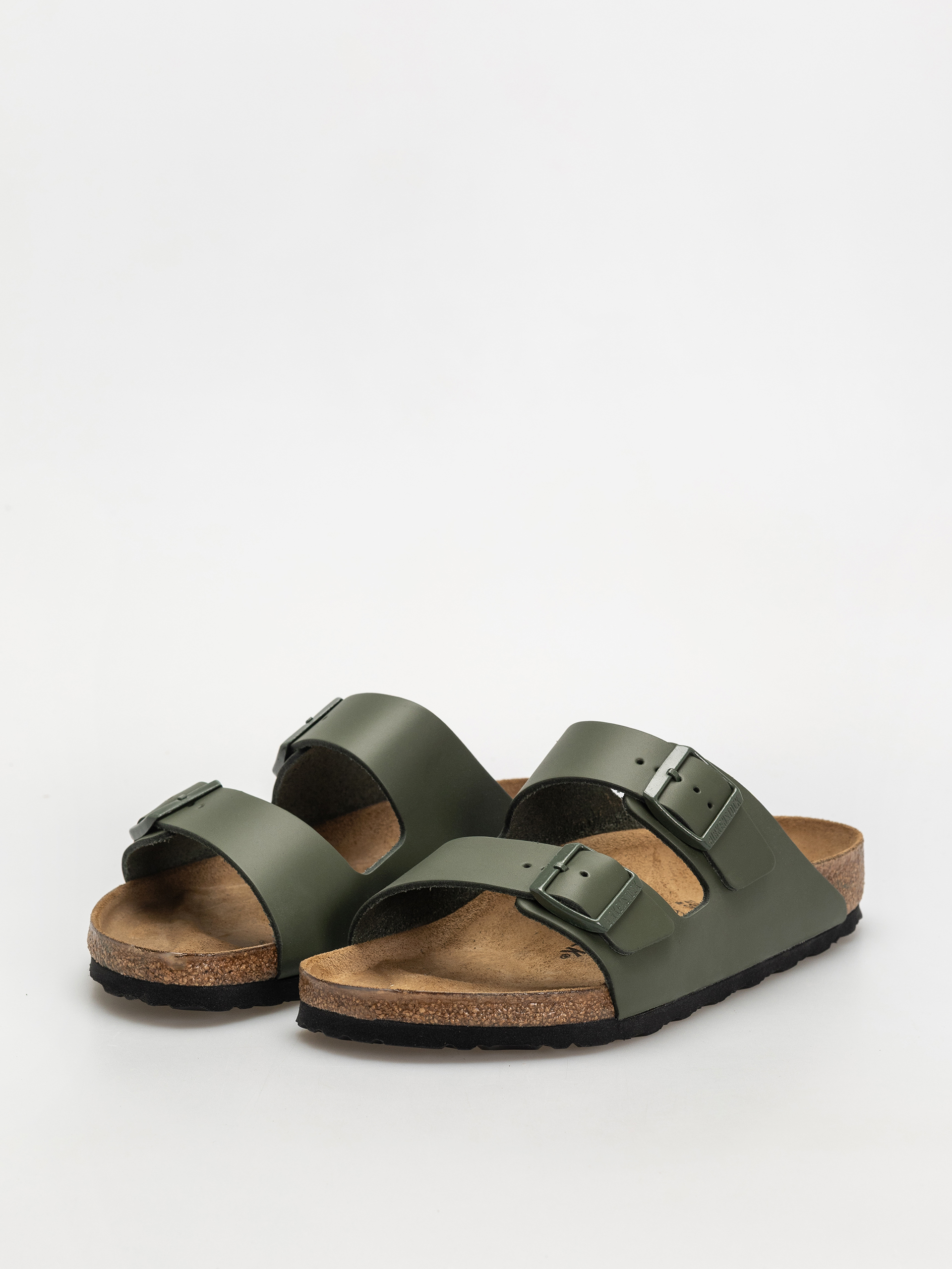 Šľapky Birkenstock Arizona Natural Leather Regular (thyme)