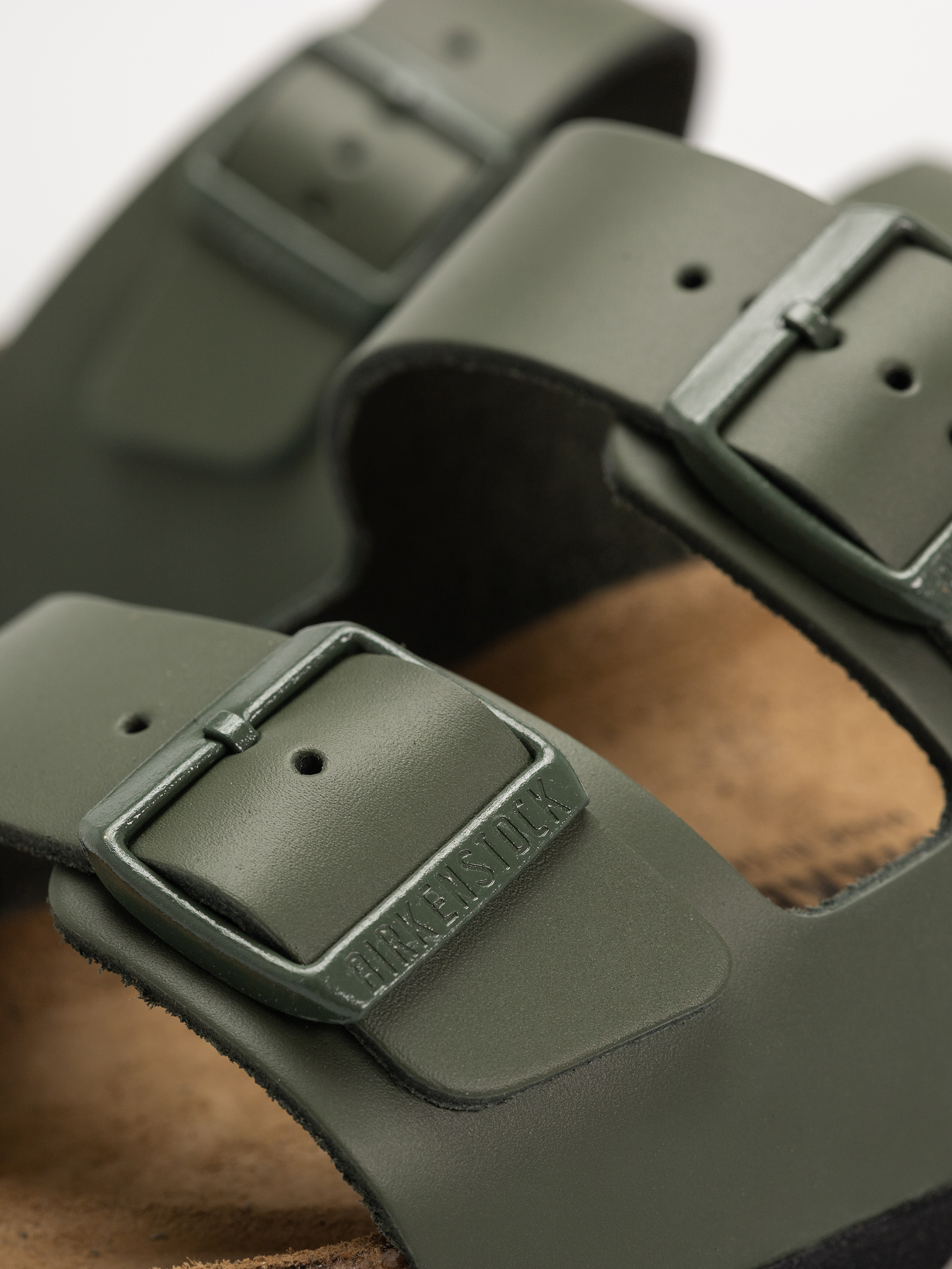 Šľapky Birkenstock Arizona Natural Leather Regular (thyme)