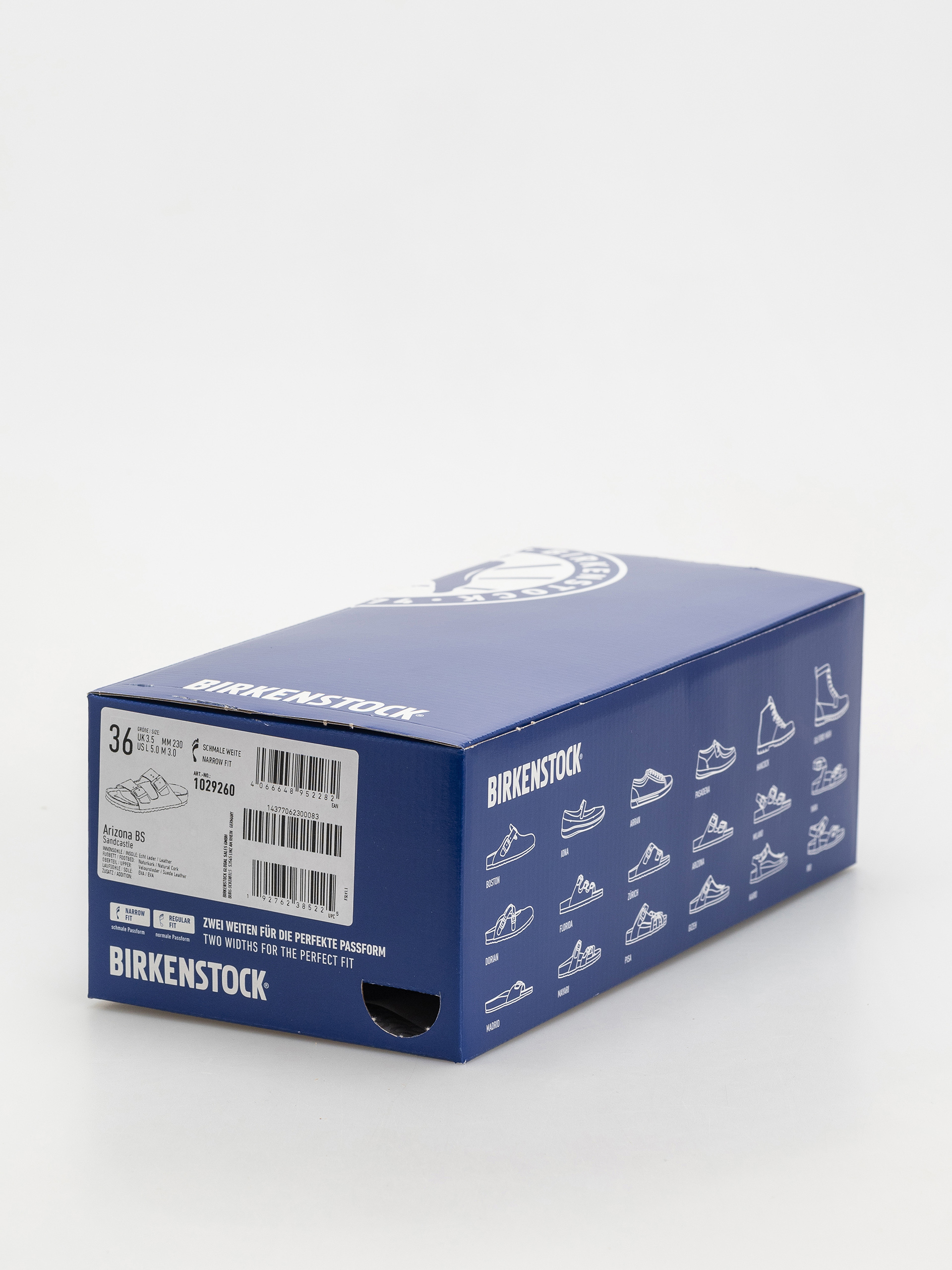 Šľapky Birkenstock Arizona Suede Leather Narrow Wmn (sandcastle)