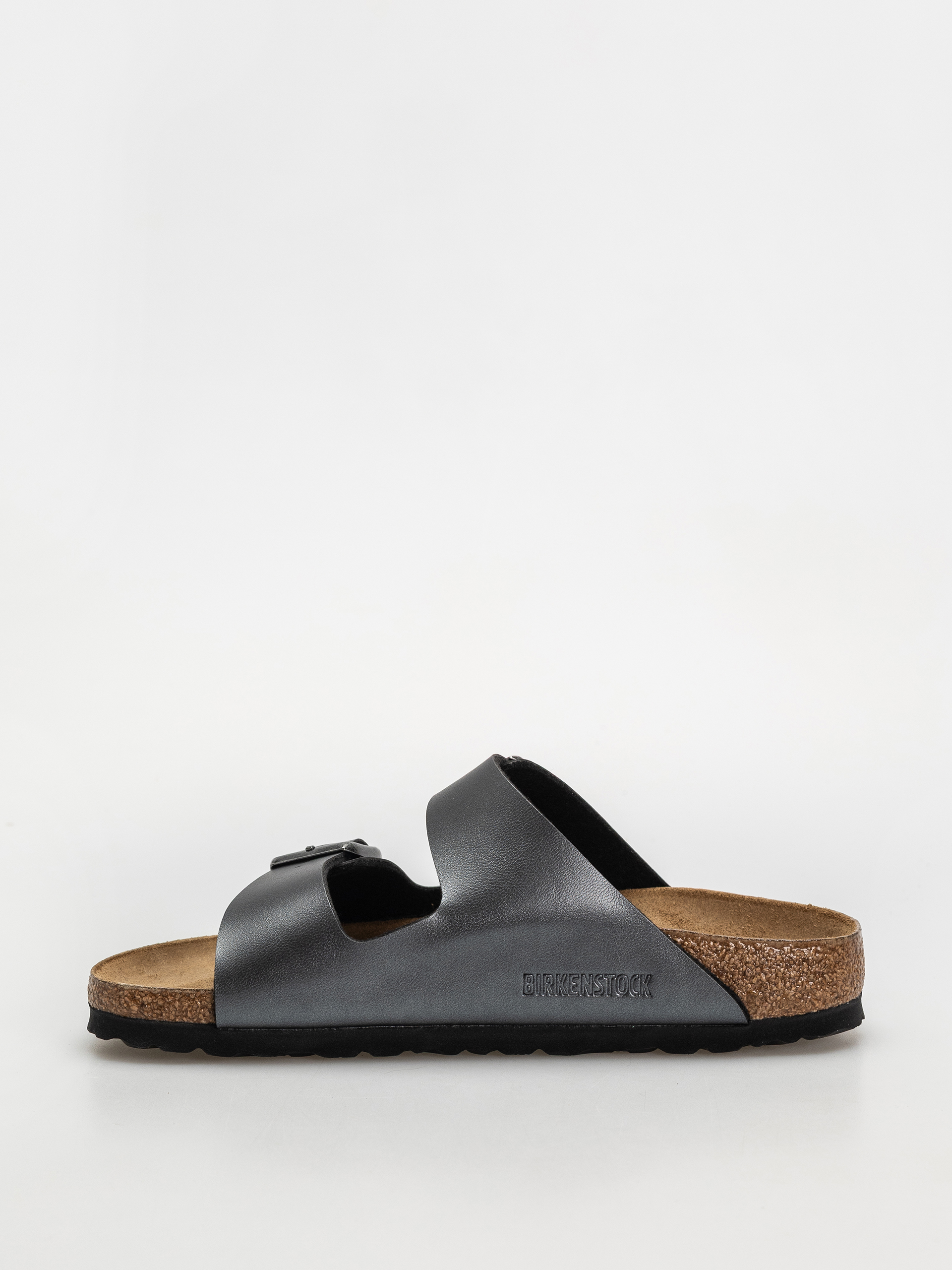 Šľapky Birkenstock Arizona Birko Flor Metallic Narrow Wmn (metallic black)