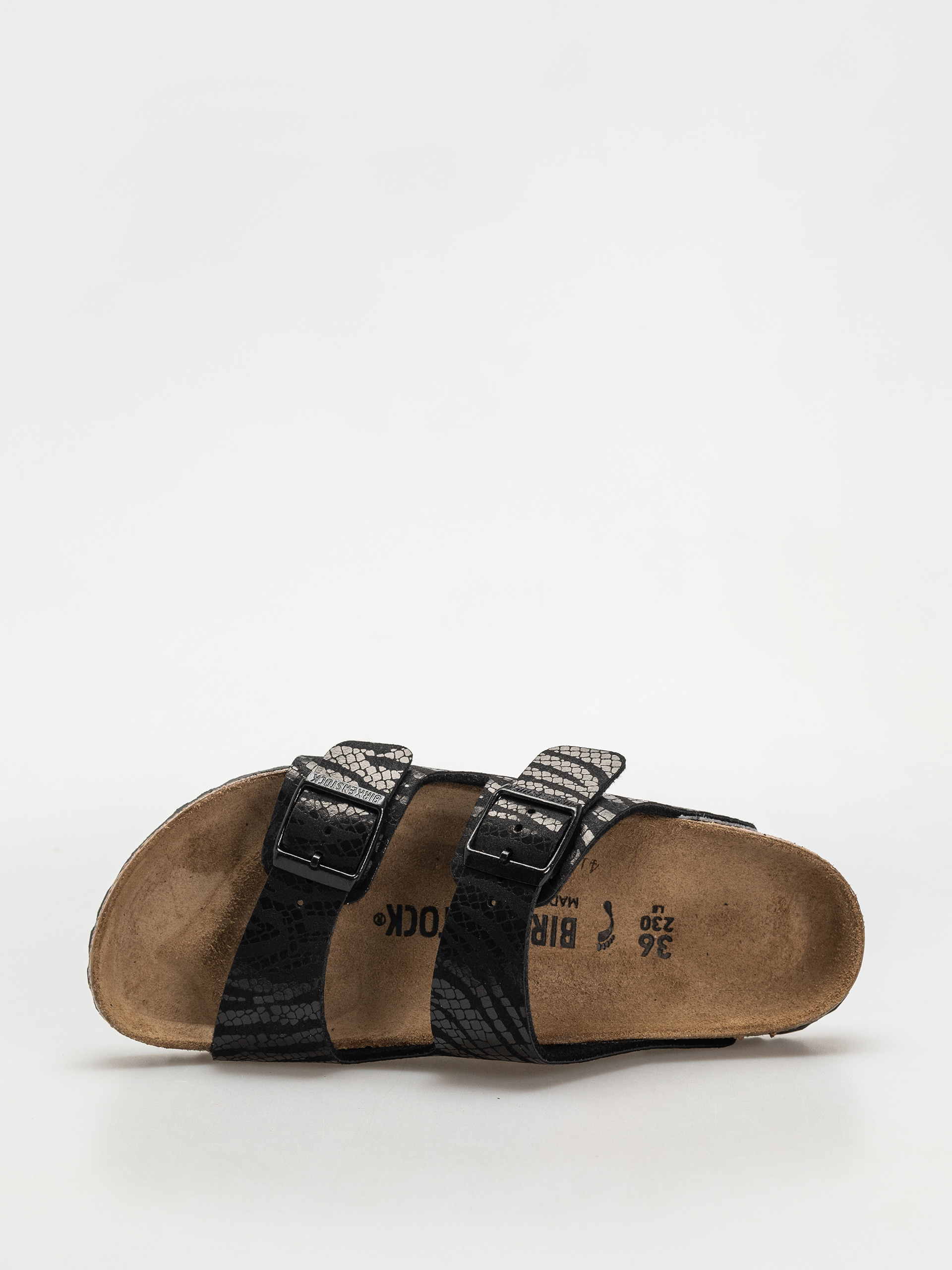 Šľapky Birkenstock Arizona Animal Print Narrow Wmn (zebra black)
