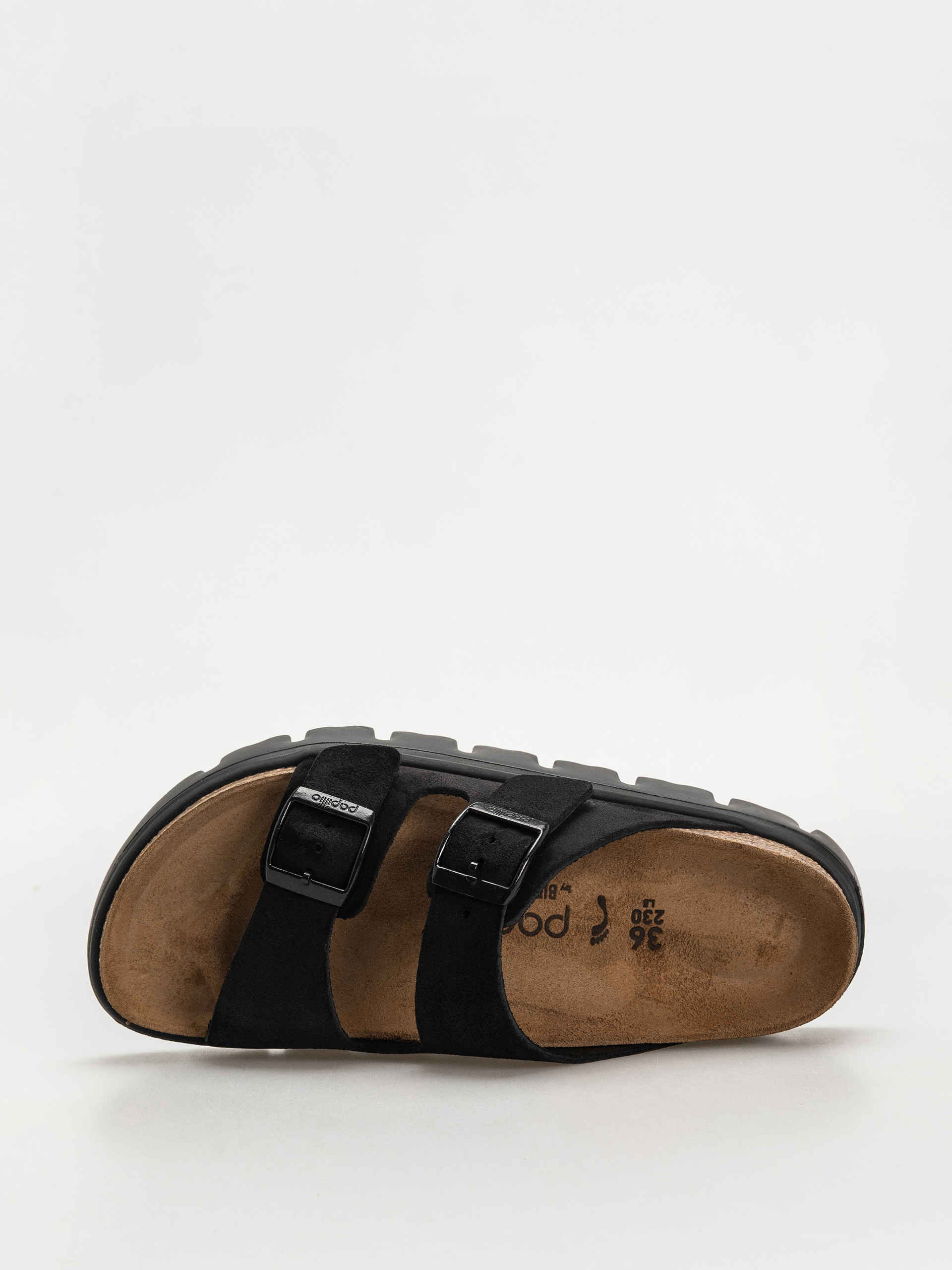 Šľapky Birkenstock Arizona Chunky Suede Narrow Wmn (black/black)