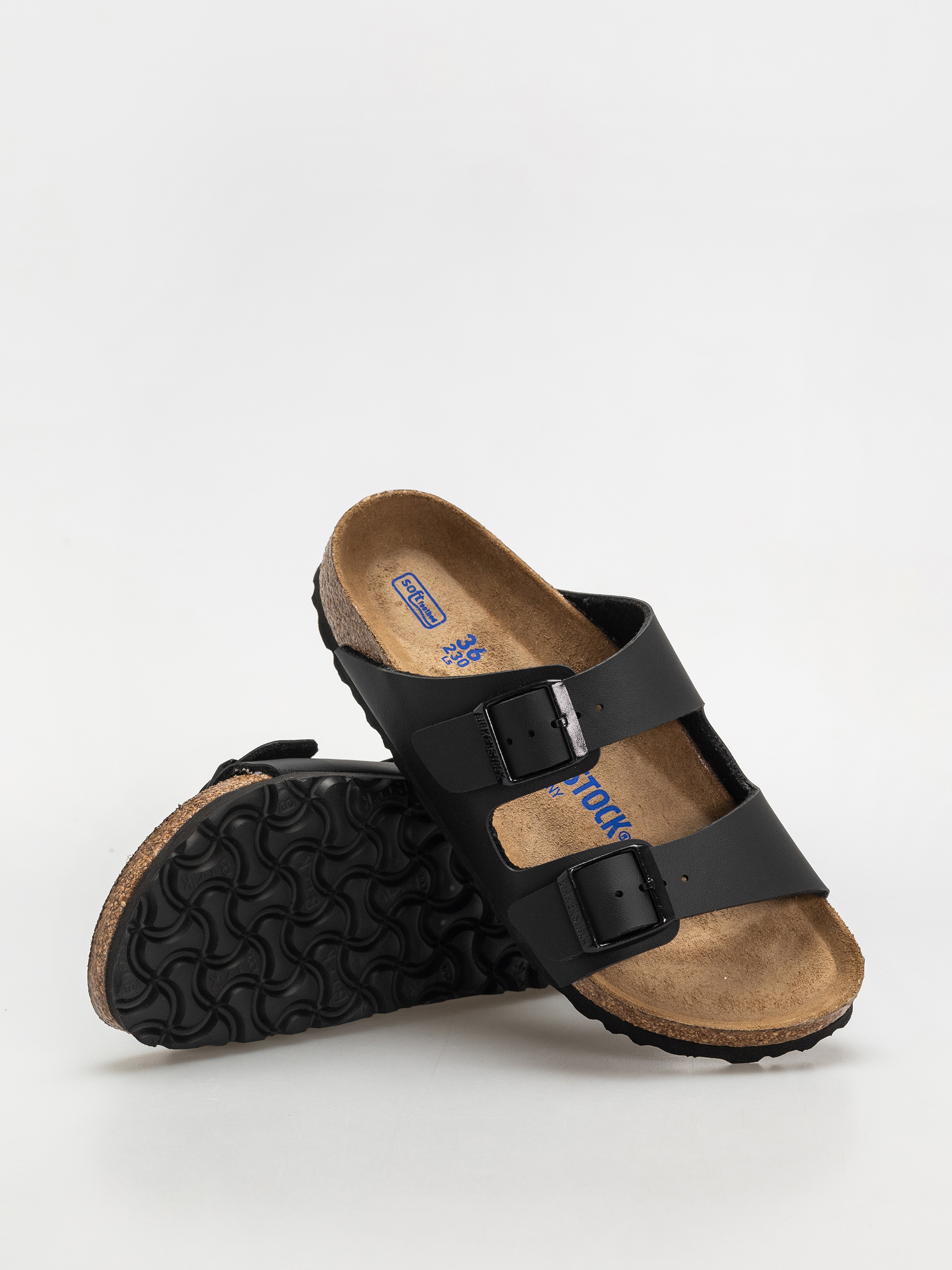 Šľapky Birkenstock Arizona Sfb Briko Flor Narrow Wmn (black)
