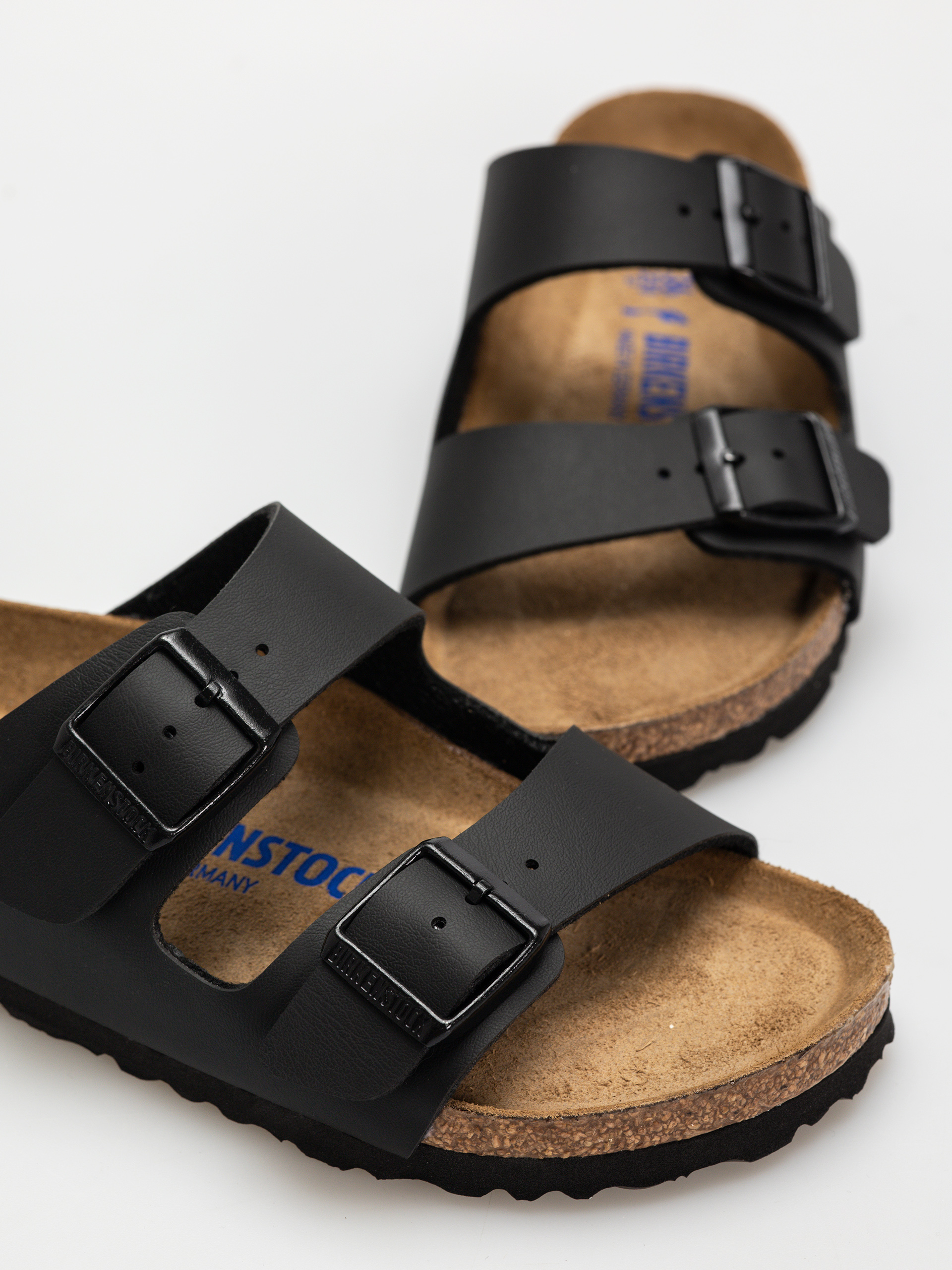 Šľapky Birkenstock Arizona Sfb Briko Flor Narrow Wmn (black)