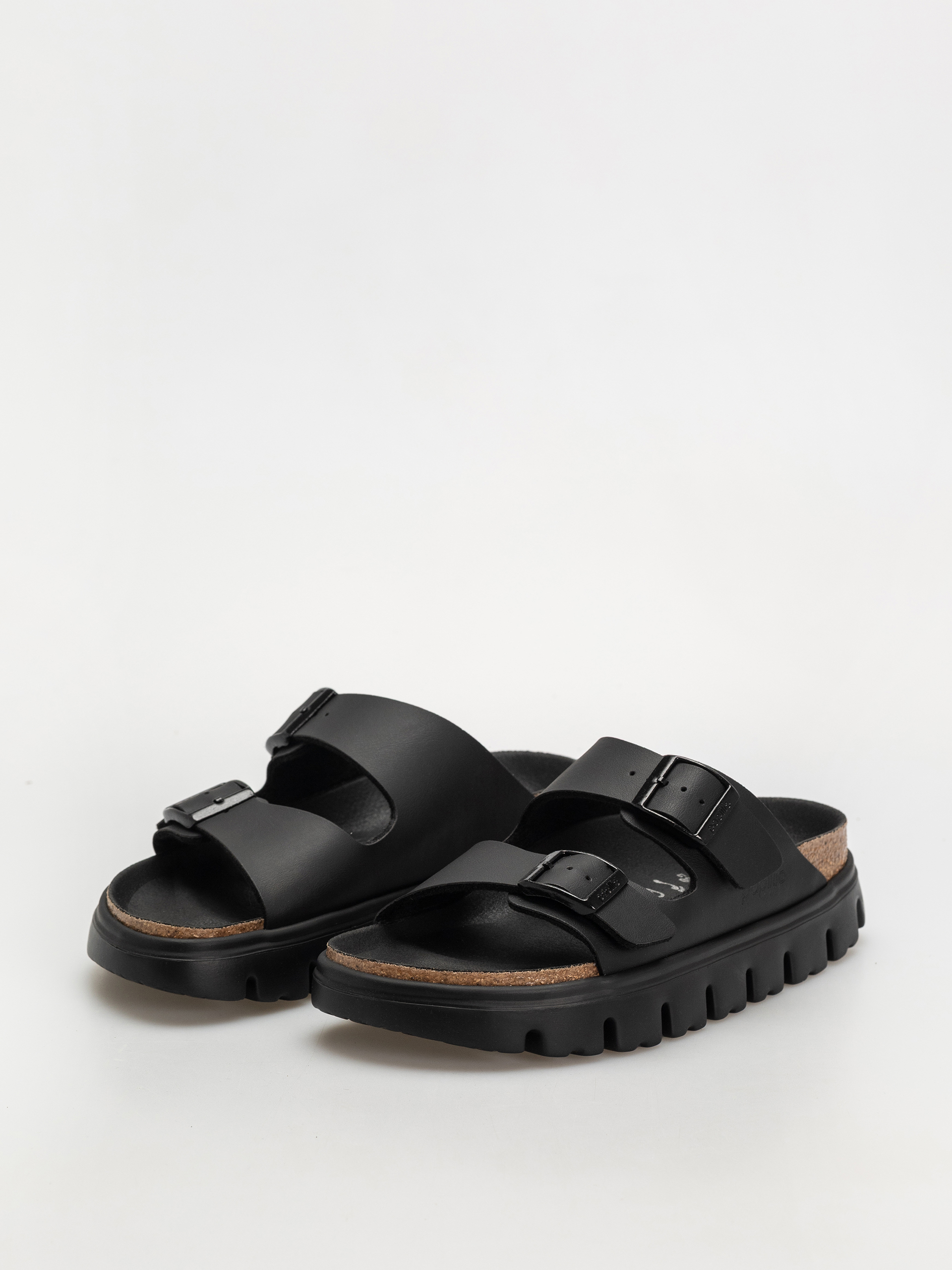 Šľapky Birkenstock Arizona Chunky Briko Flor Narrow Wmn (black/black)