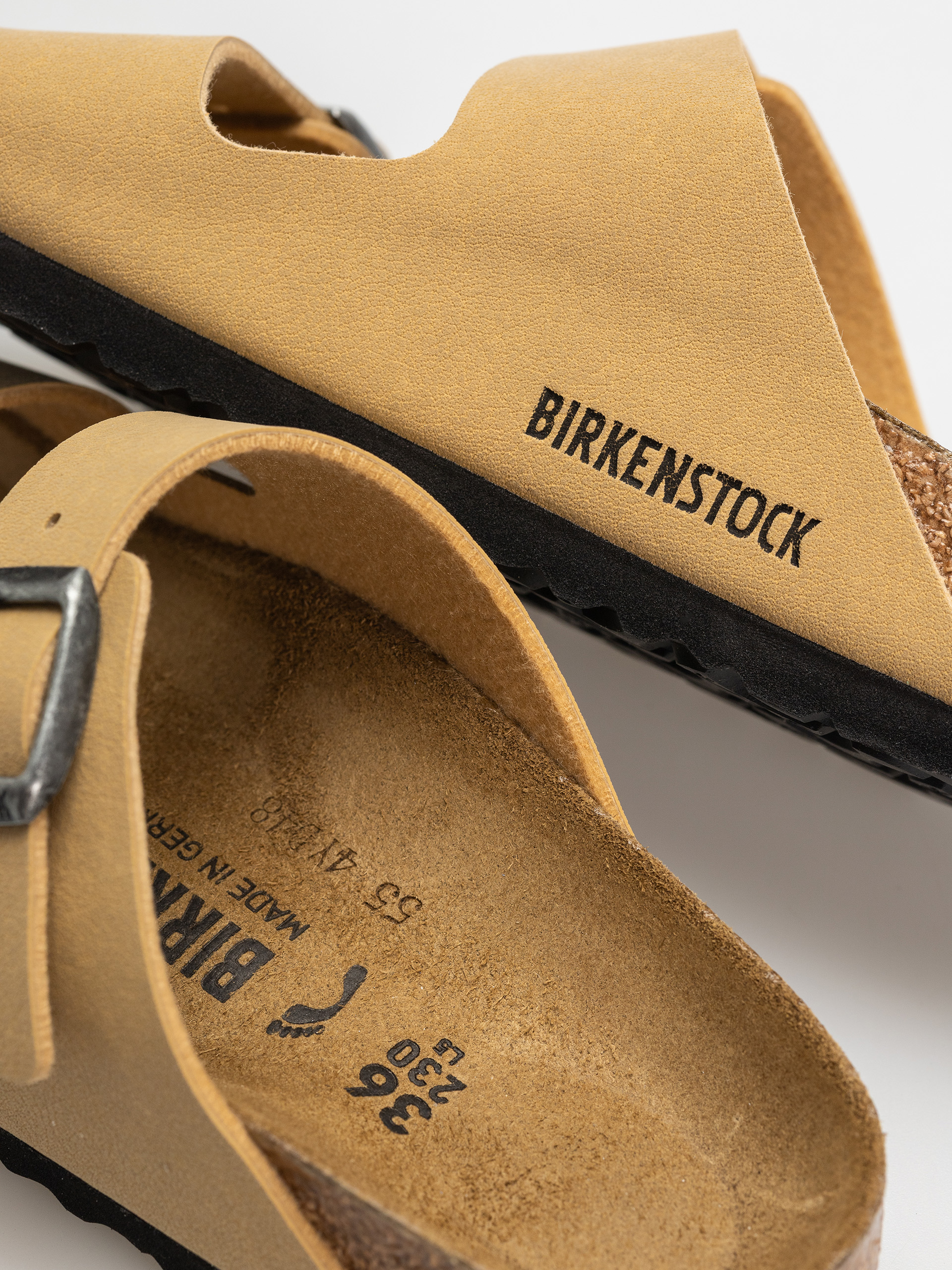 Šľapky Birkenstock Arizona Birkibuc Narrow Wmn (latte cream)
