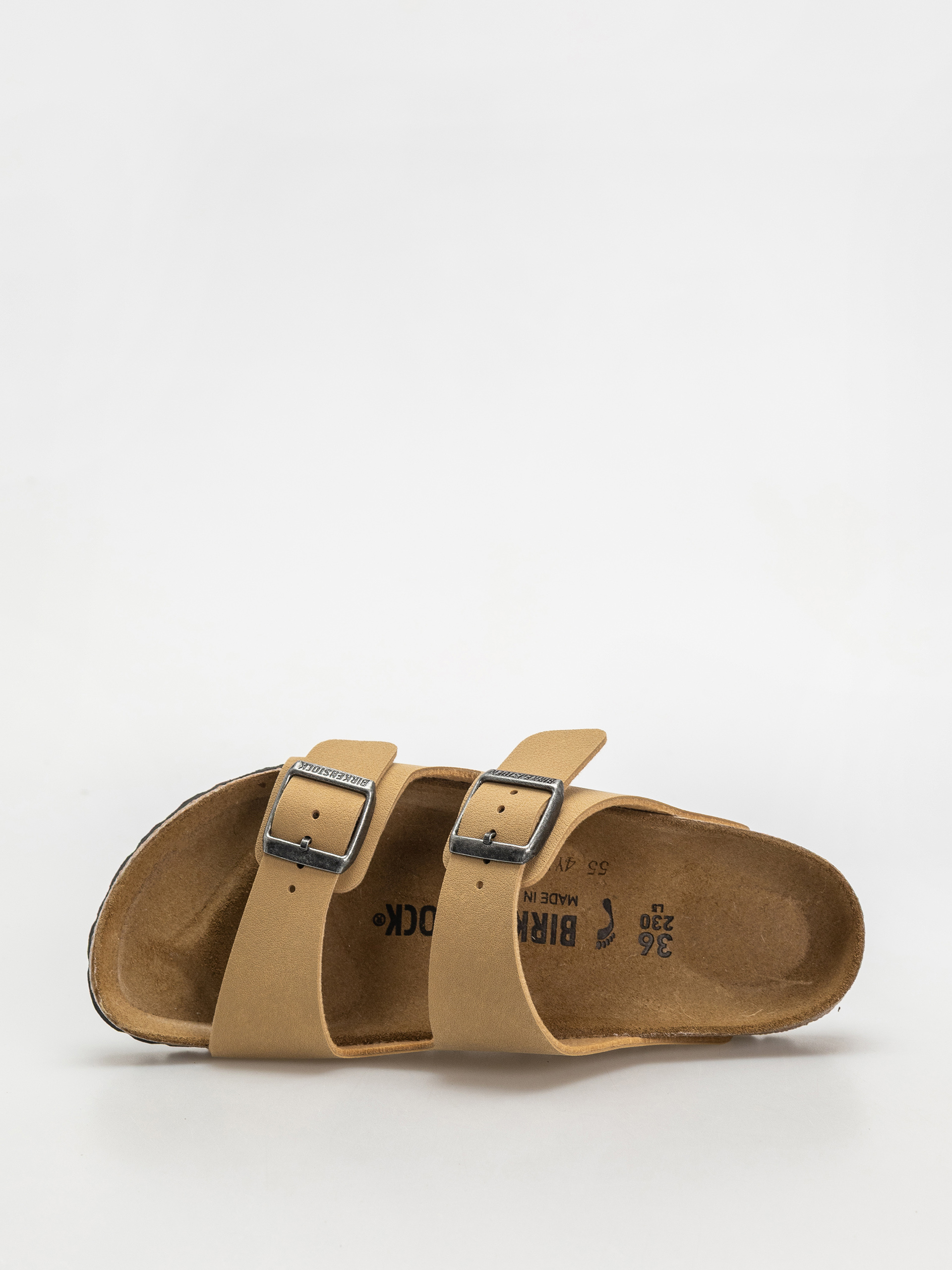 Šľapky Birkenstock Arizona Birkibuc Narrow Wmn (latte cream)
