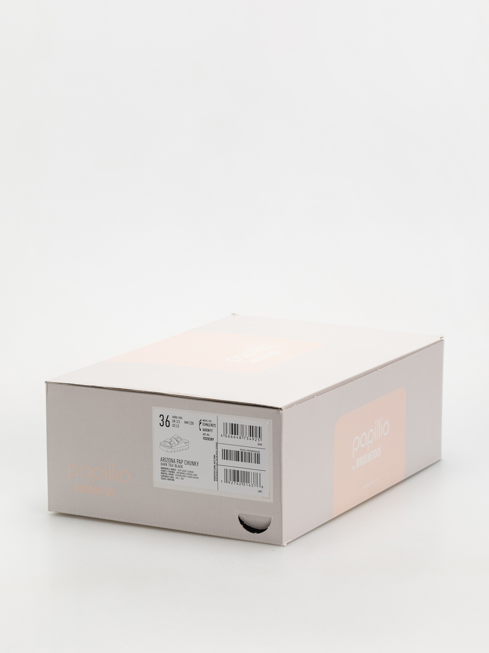 Šľapky Birkenstock Arizona Chunky Suede Narrow Wmn (dark tea/black)