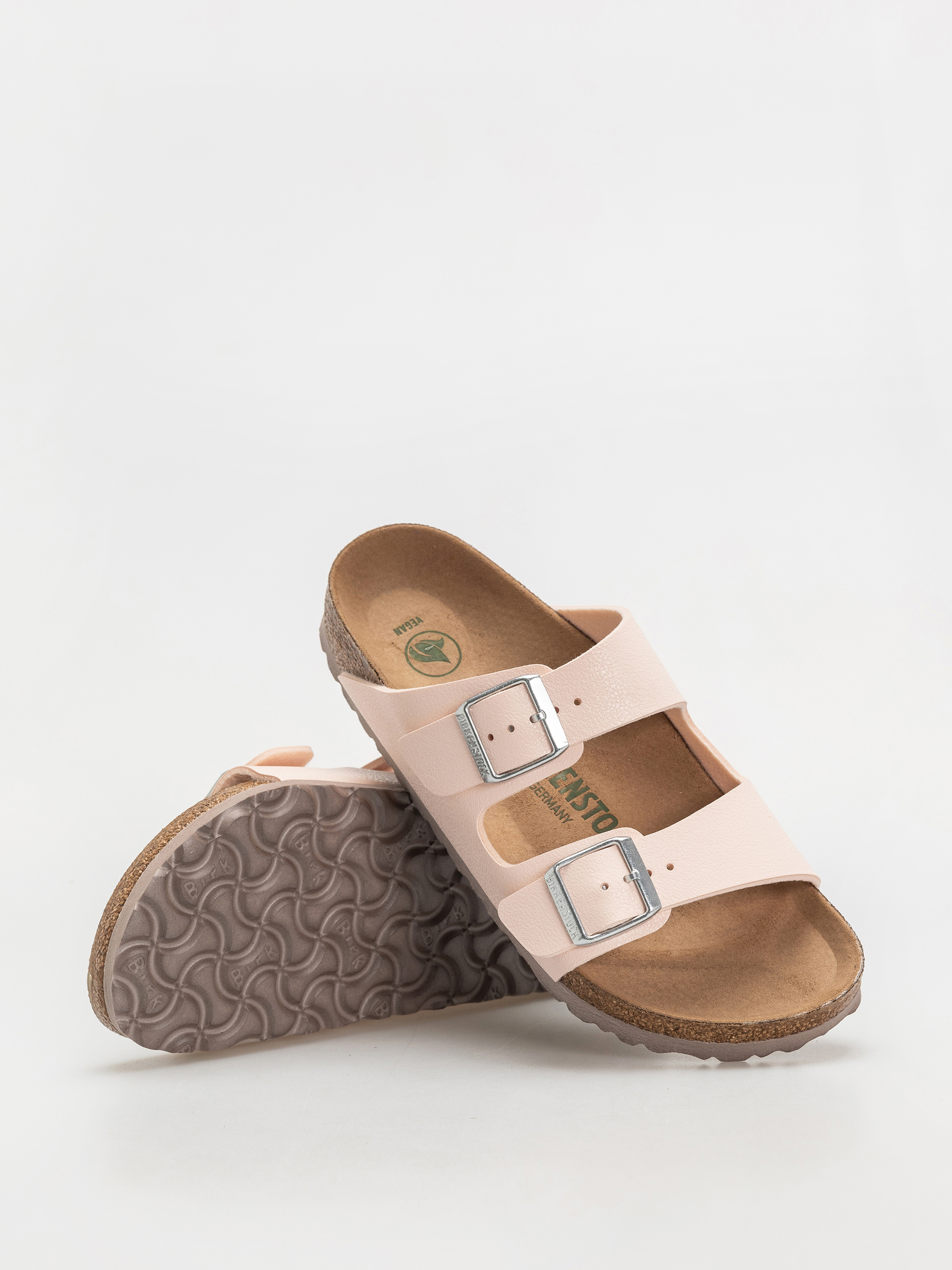 Šľapky Birkenstock Arizona Birko Flor Nubuck Narrow Wmn (light rose)