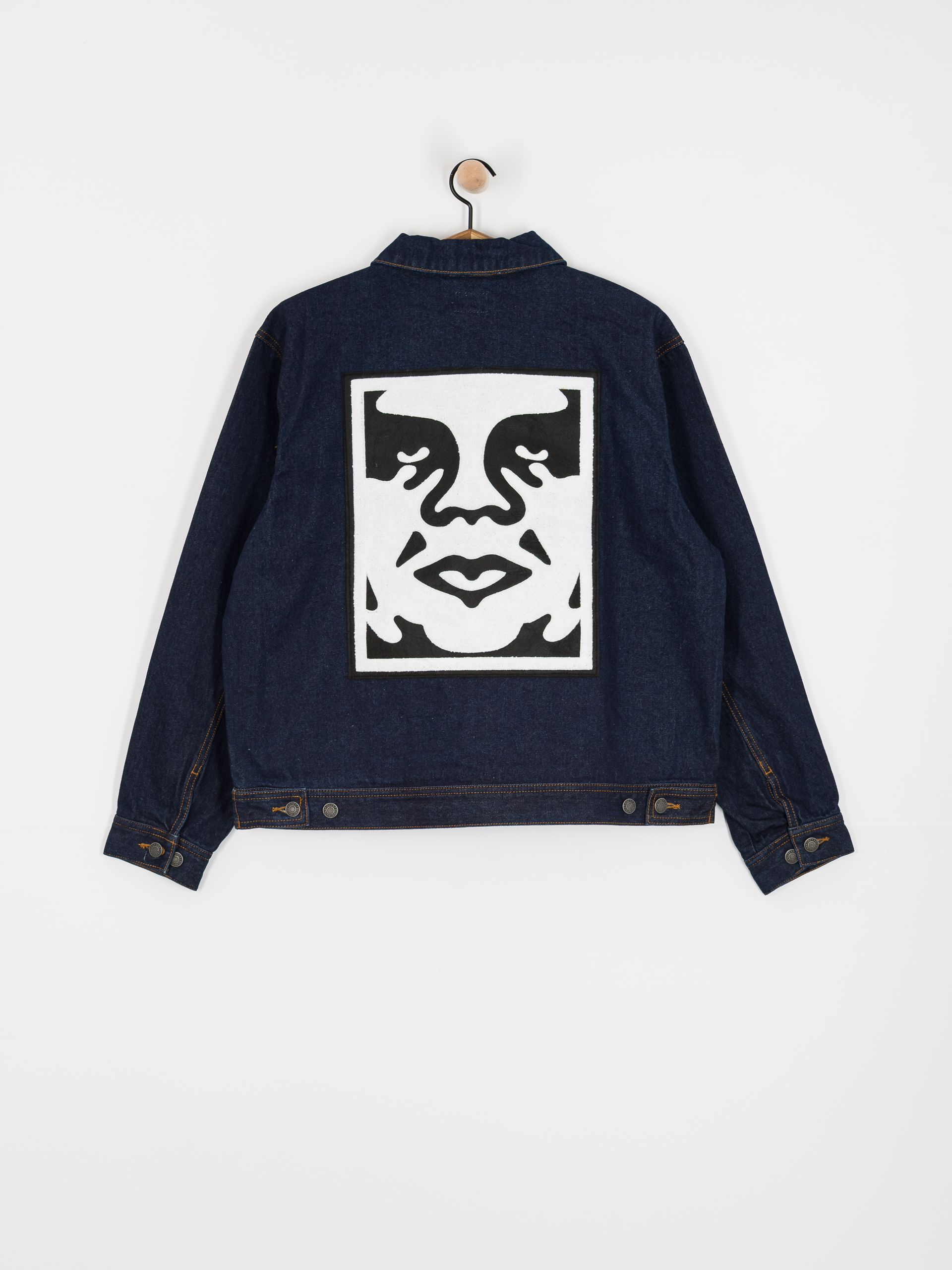 Bunda OBEY Icon Hardwork (rinse indigo)