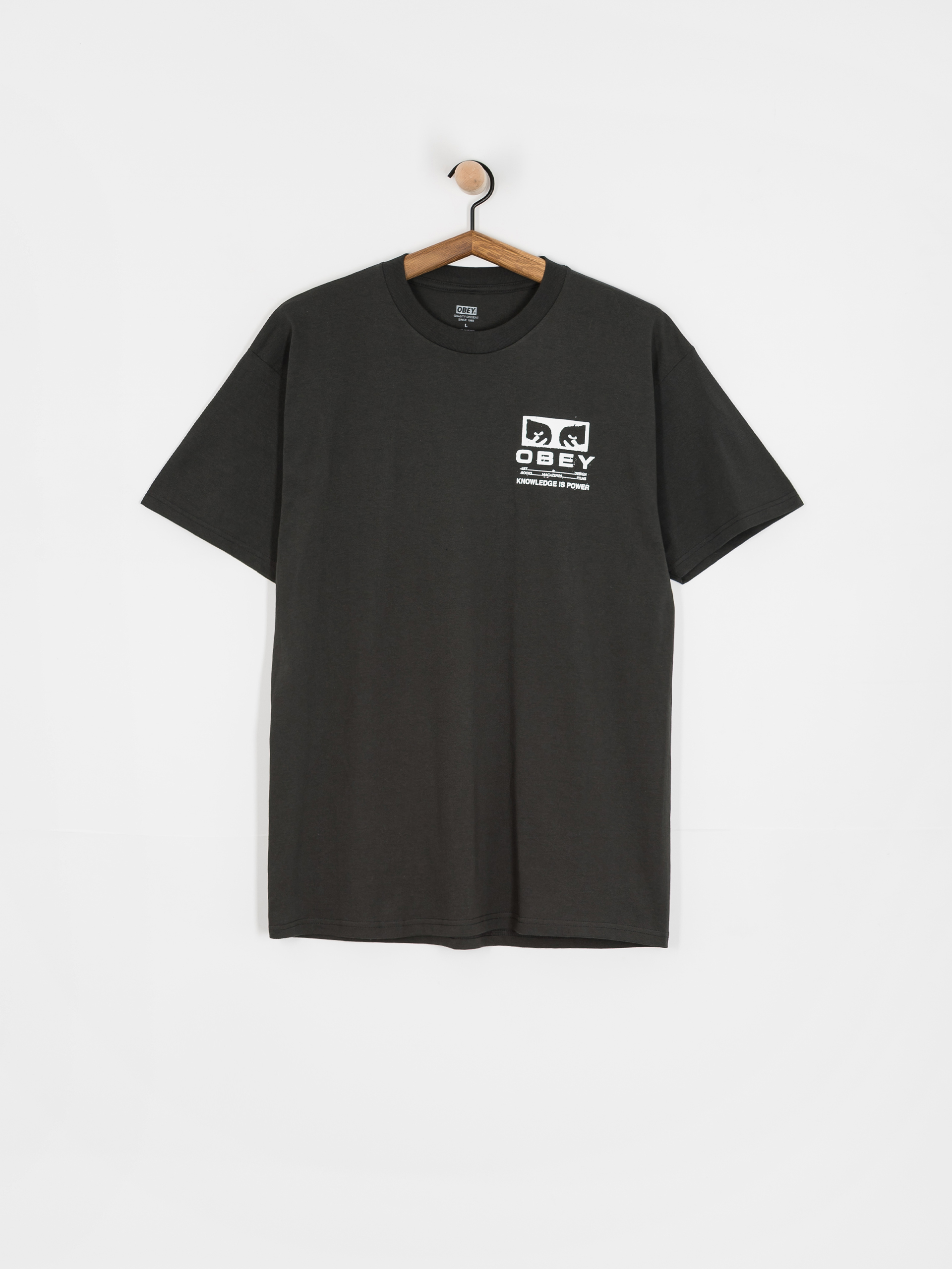 Tričko OBEY Permission (vintage black)