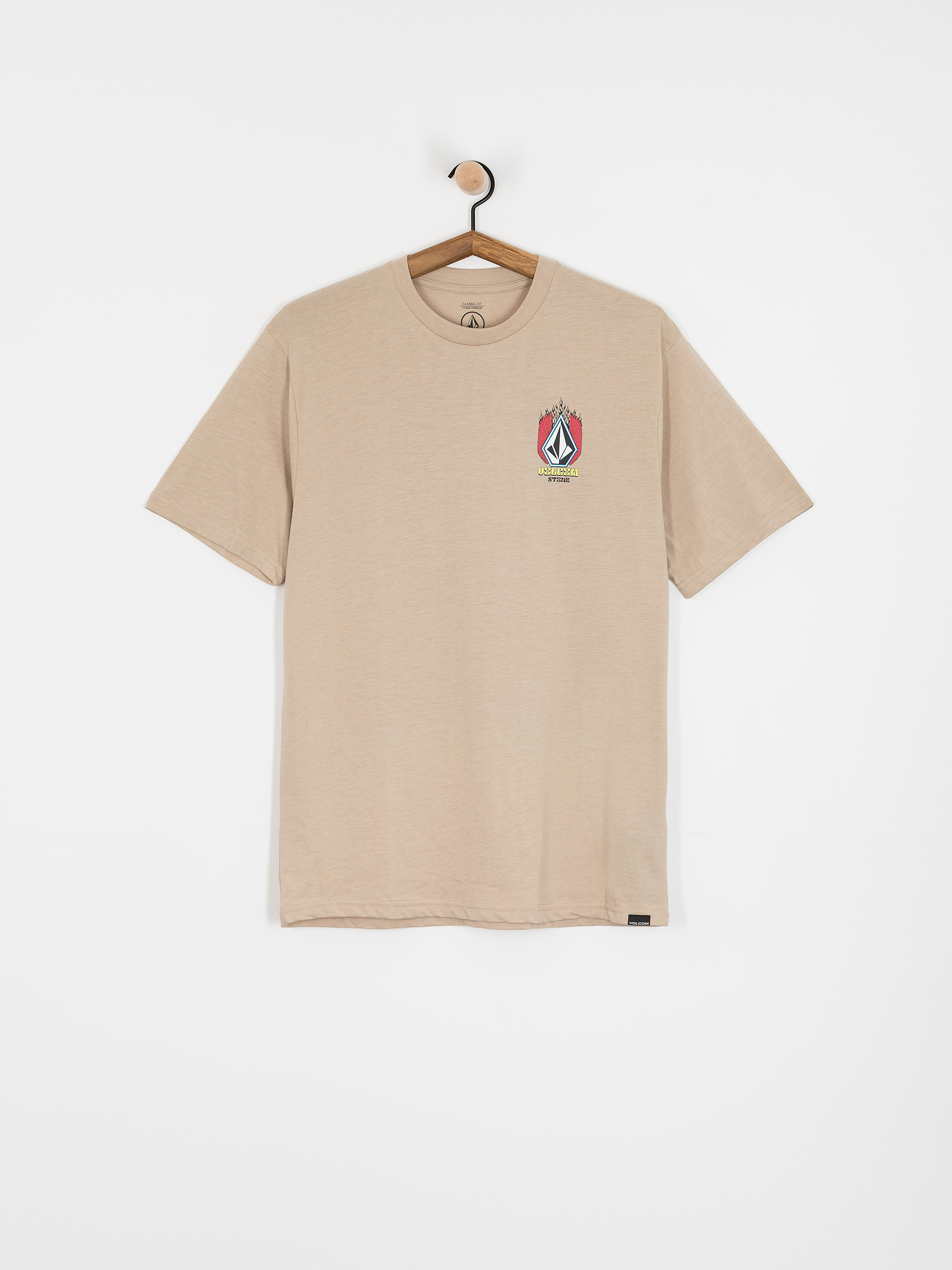 Tričko Volcom Draggin Stone Hth (light khaki)