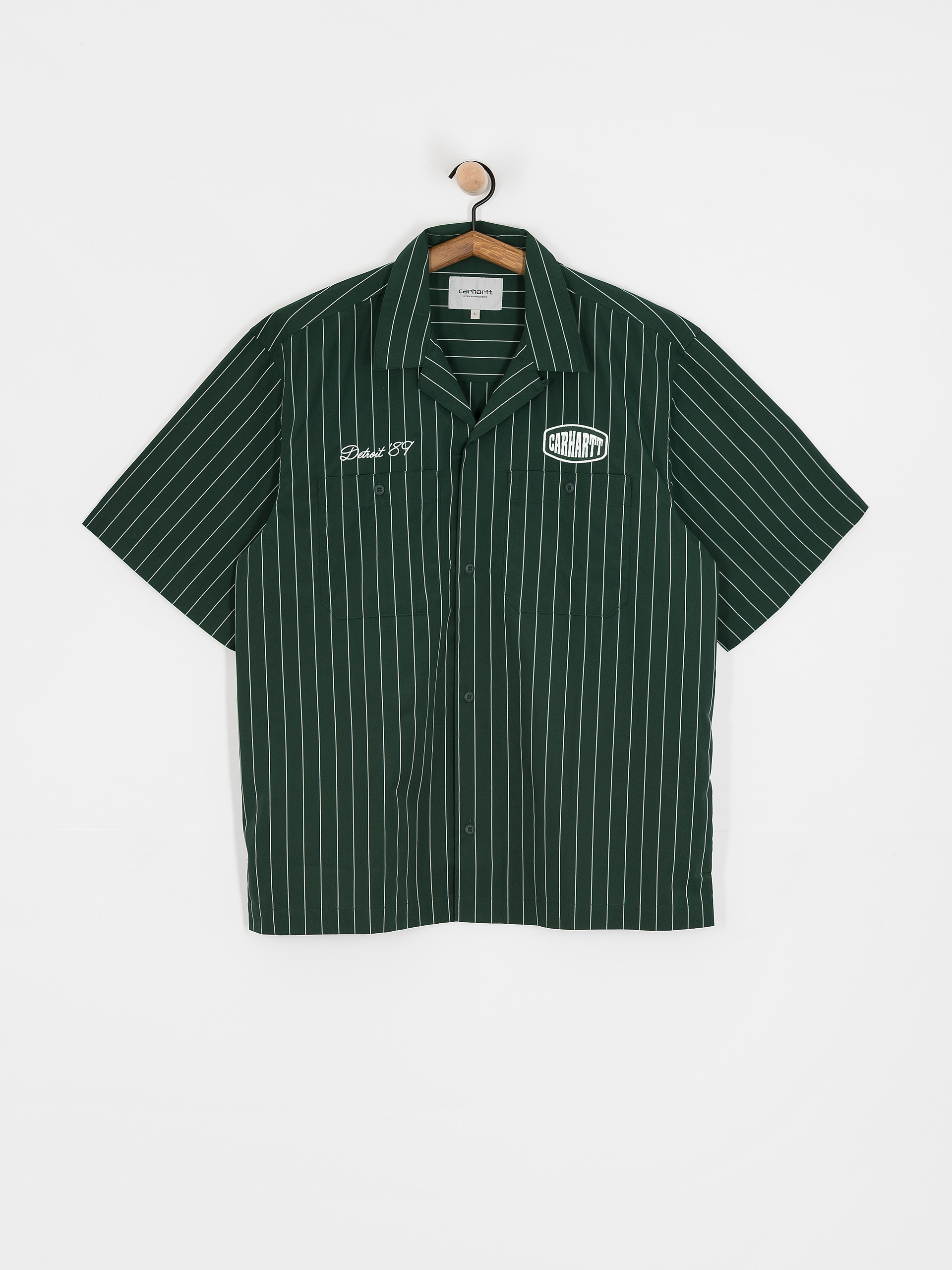 Košeľa Carhartt WIP Hendry (seaton stripe/conifer/wax)