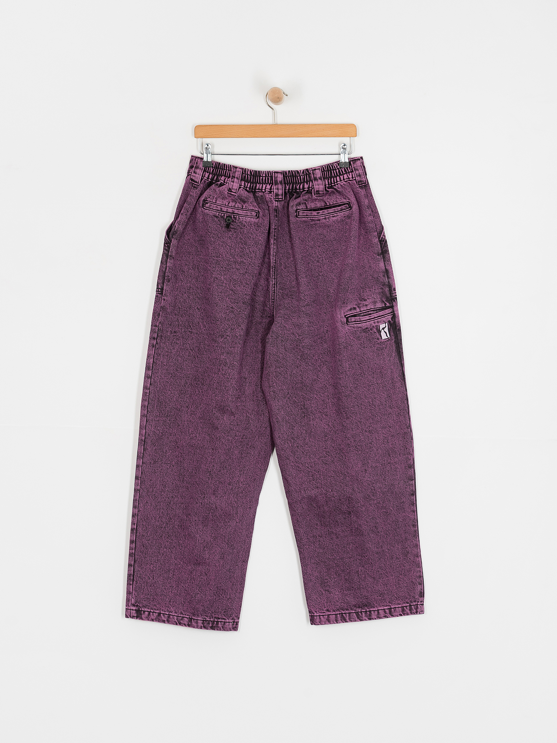 Nohavice Poetic Collective Painter (purple acid wash denim)