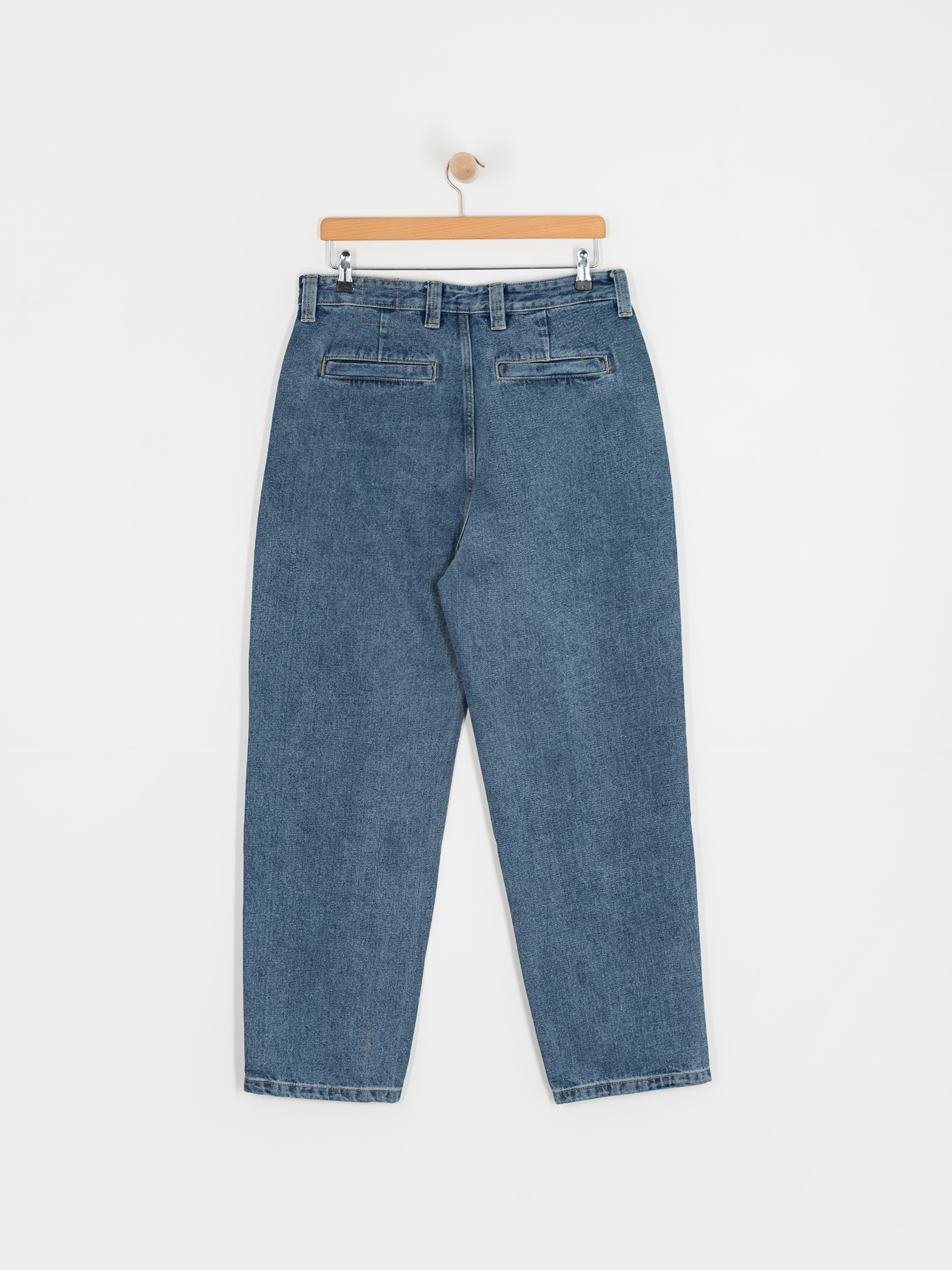 Nohavice Krooked Eyes Denim Twill Pant (med stone wash)