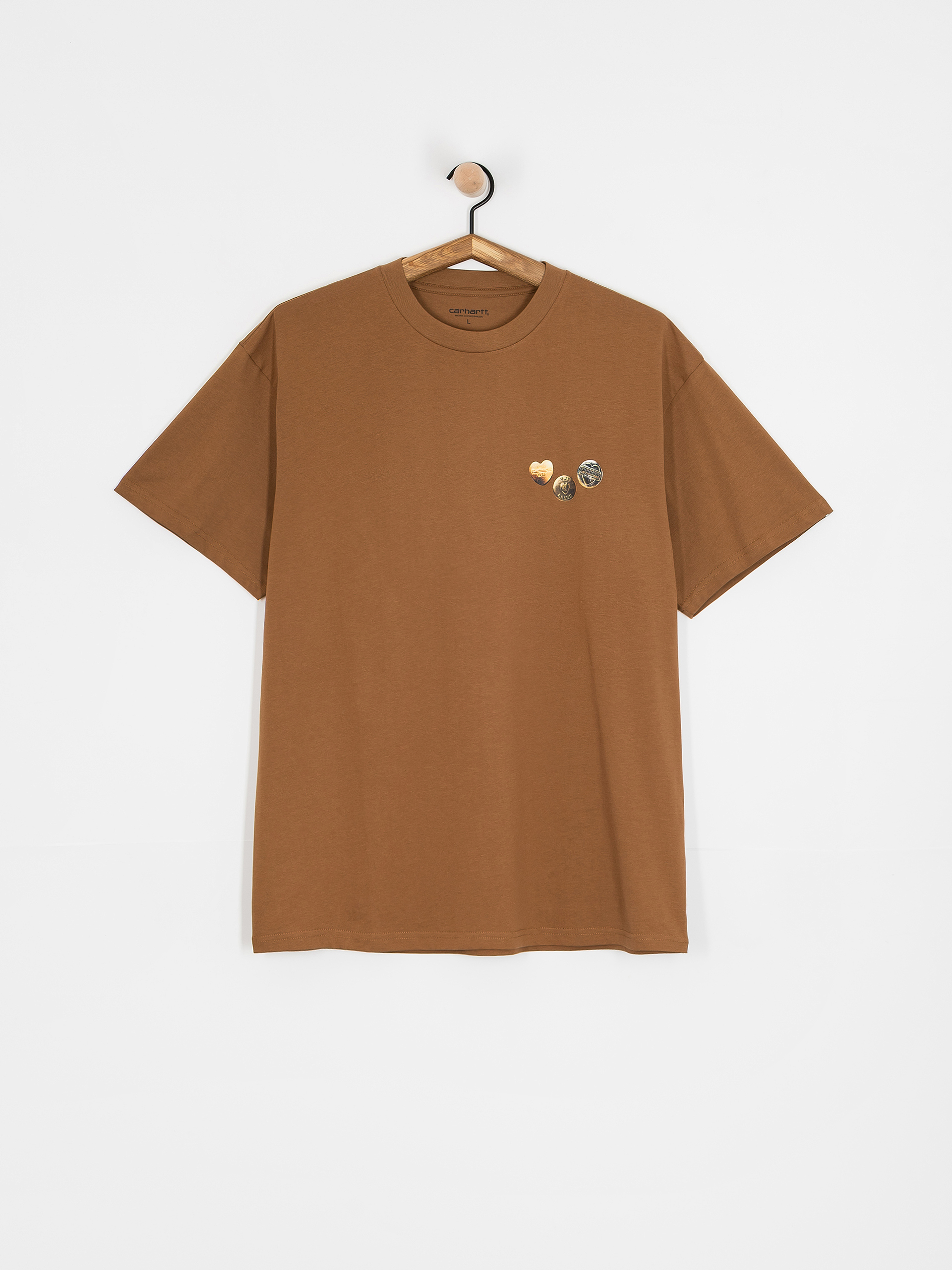Tričko Carhartt WIP Button (hamilton brown)