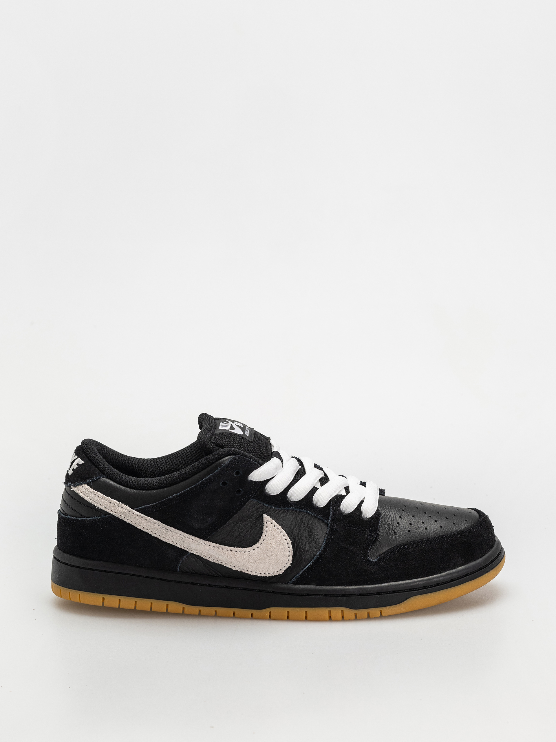 Topu00e1nky Nike SB Dunk Low Pro (black/white black gum light brown)