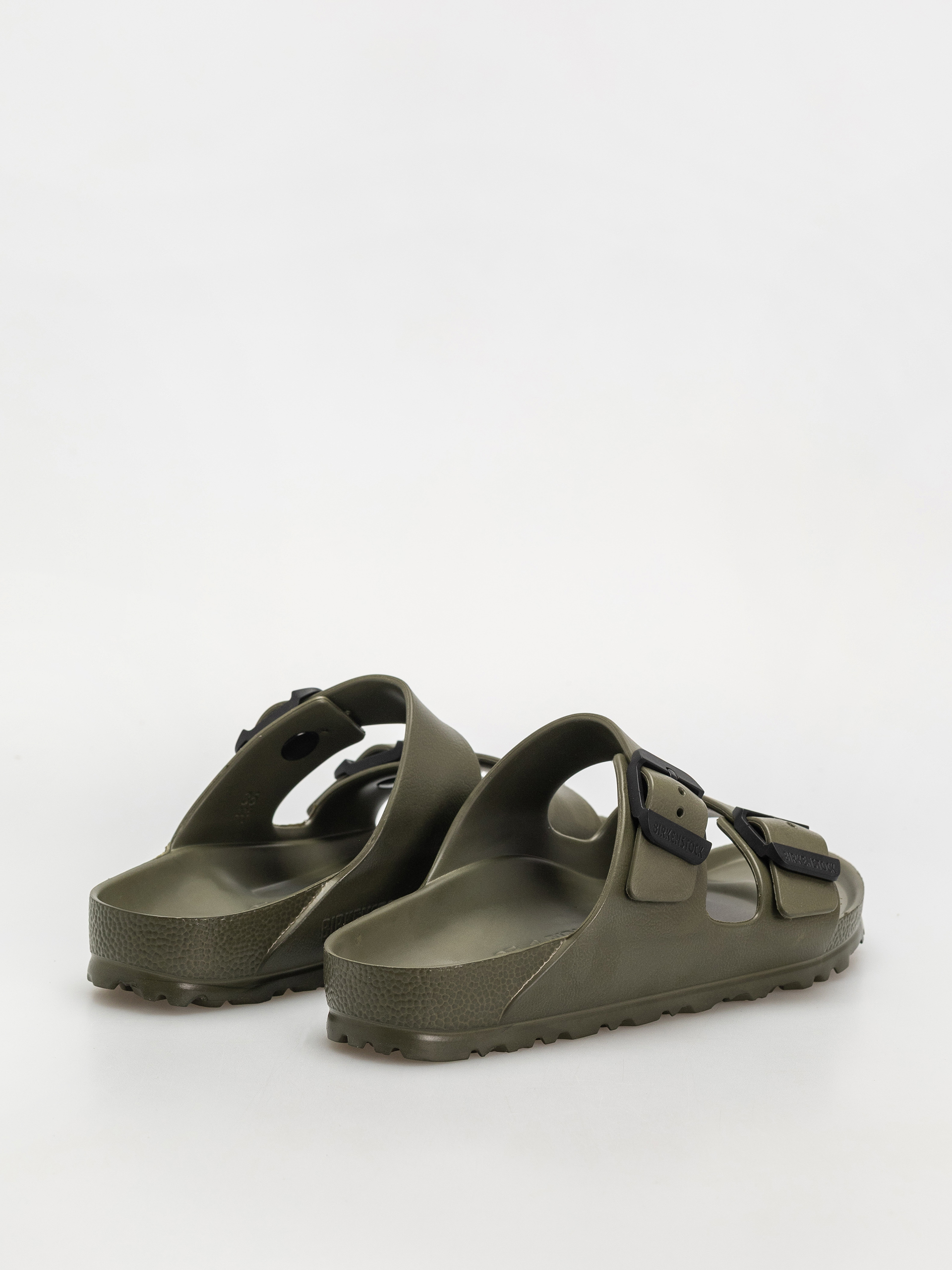 Šľapky Birkenstock Arizona Stealth Buckle EVA Narrow Wmn (khaki/black)