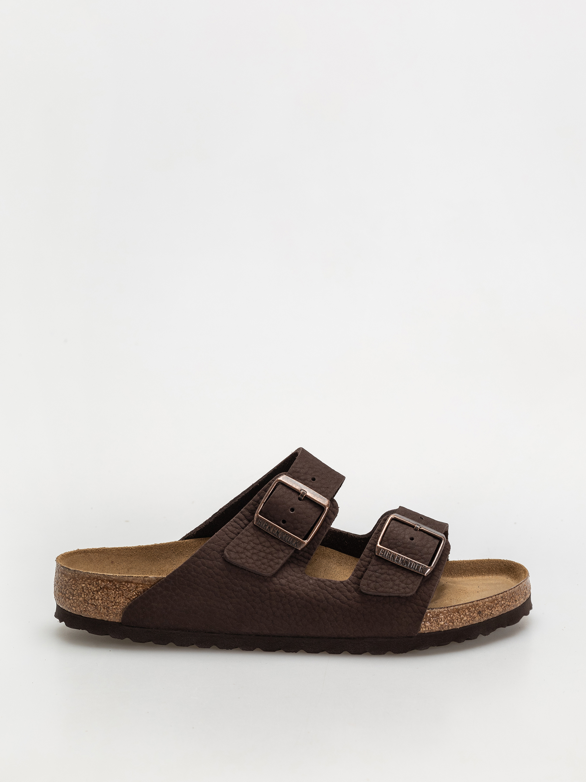 Šľapky Birkenstock Arizona Nubuck Leather Regular (desert buck roast)