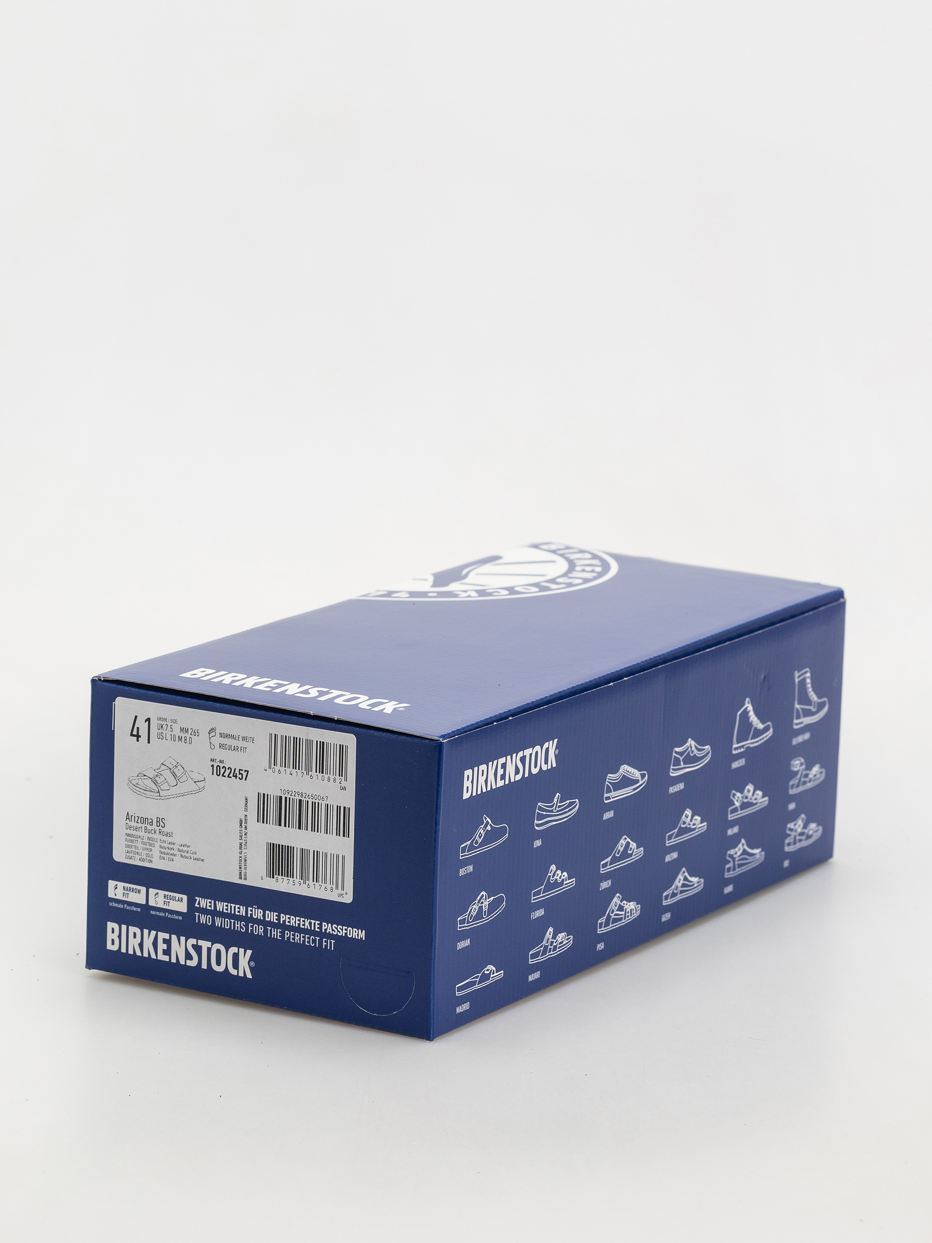 Šľapky Birkenstock Arizona Nubuck Leather Regular (desert buck roast)