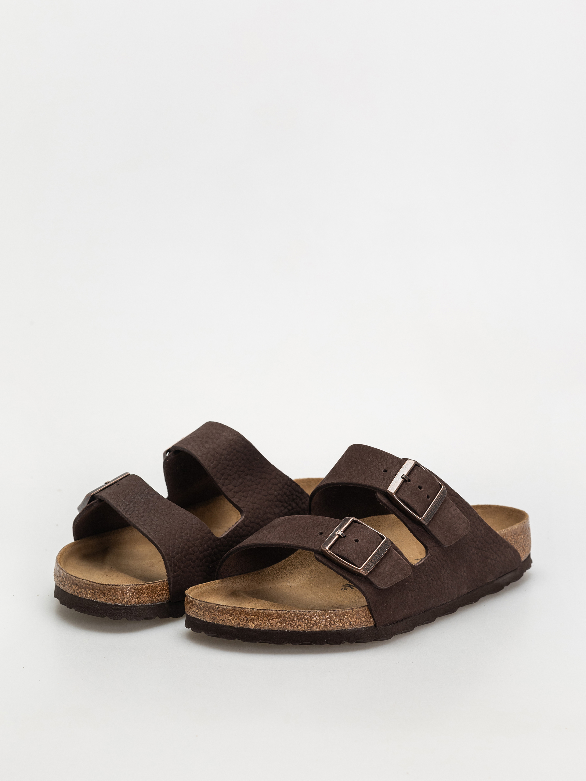 Šľapky Birkenstock Arizona Nubuck Leather Regular (desert buck roast)