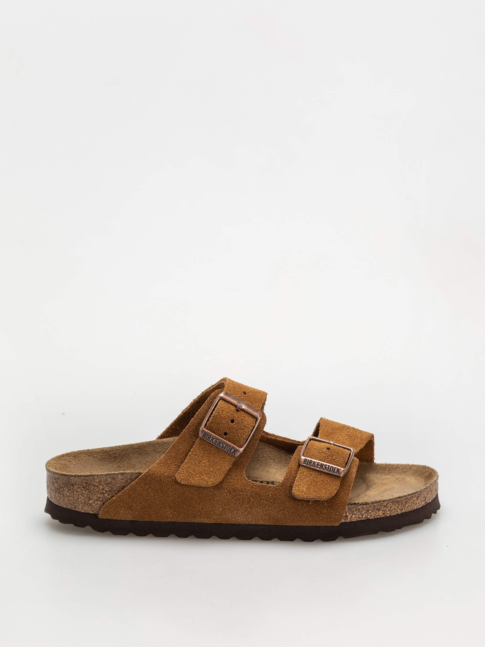 u0160u013eapky Birkenstock Arizona Suede Leather Narrow Wmn (mink)