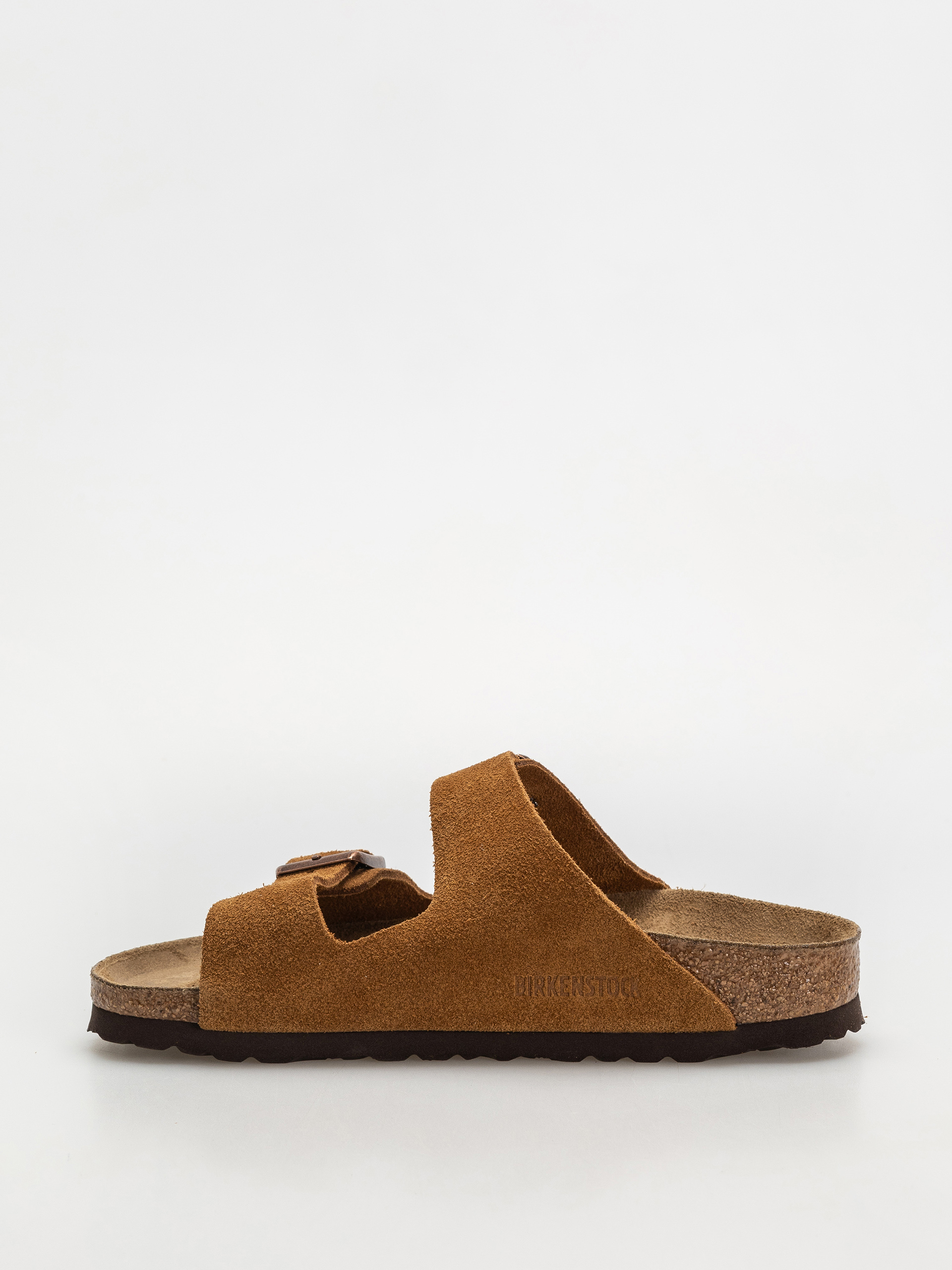 Šľapky Birkenstock Arizona Suede Leather Narrow Wmn (mink)