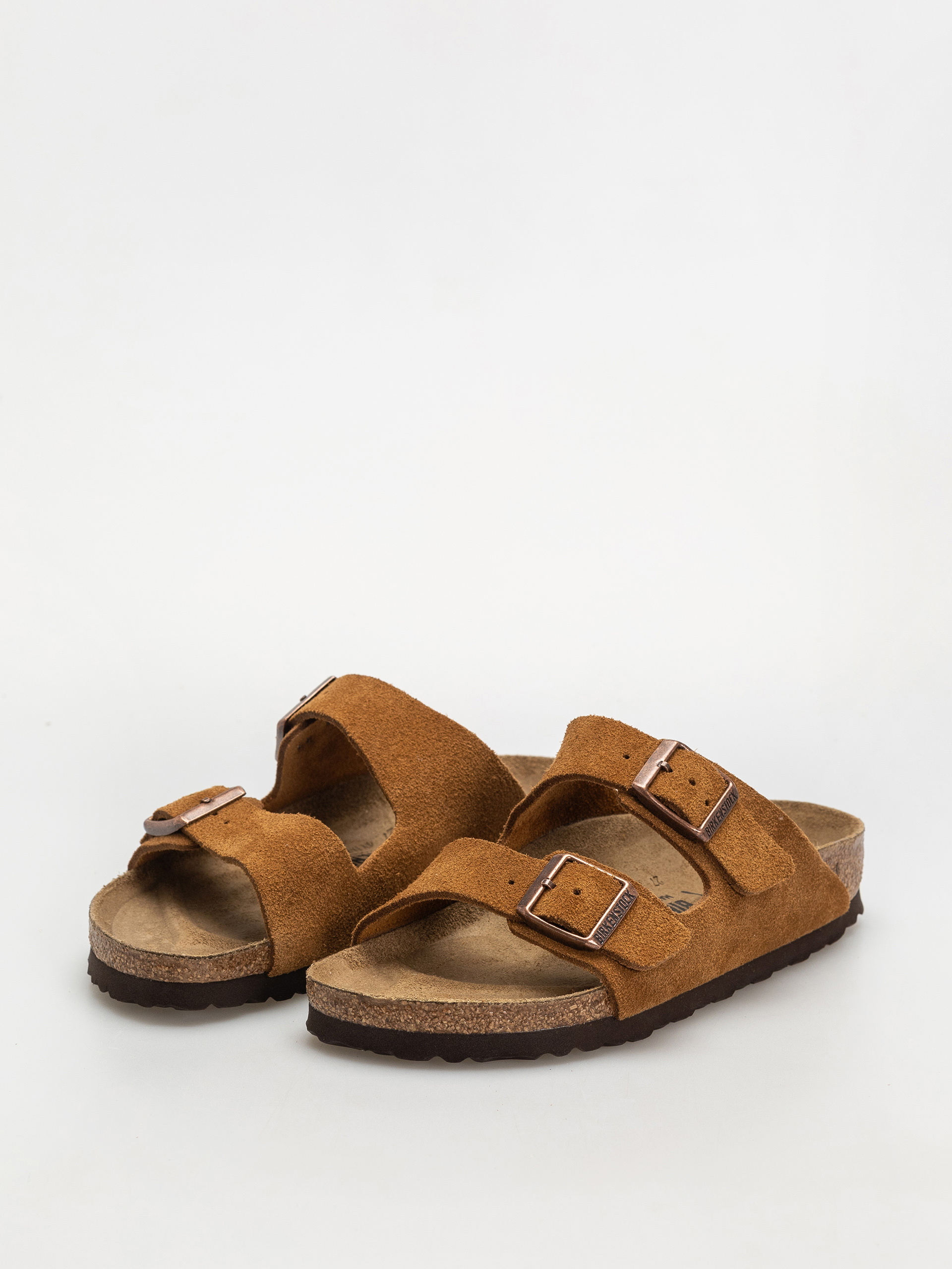Šľapky Birkenstock Arizona Suede Leather Narrow Wmn (mink)