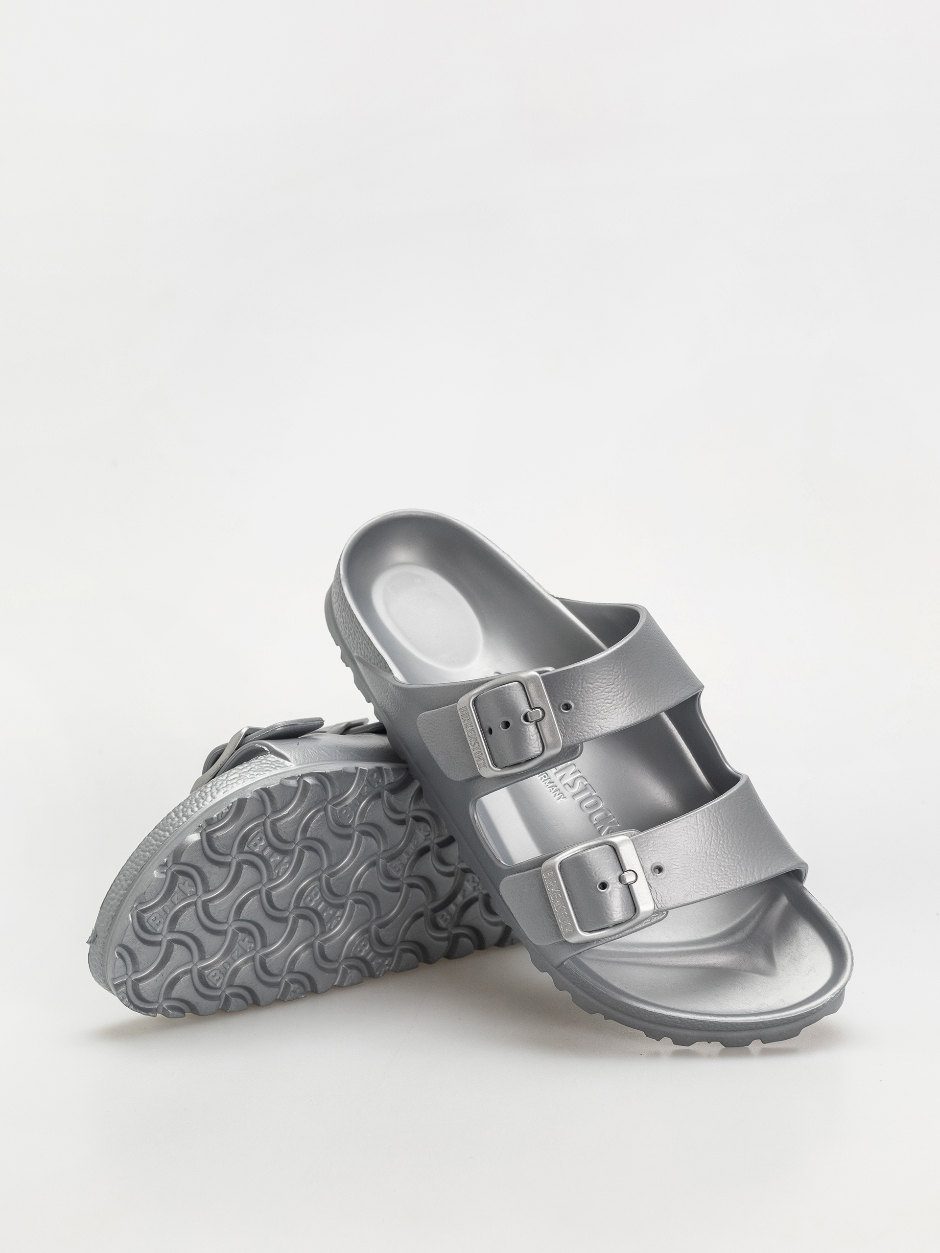 Šľapky Birkenstock Arizona EVA Narrow Wmn (metallic silver)