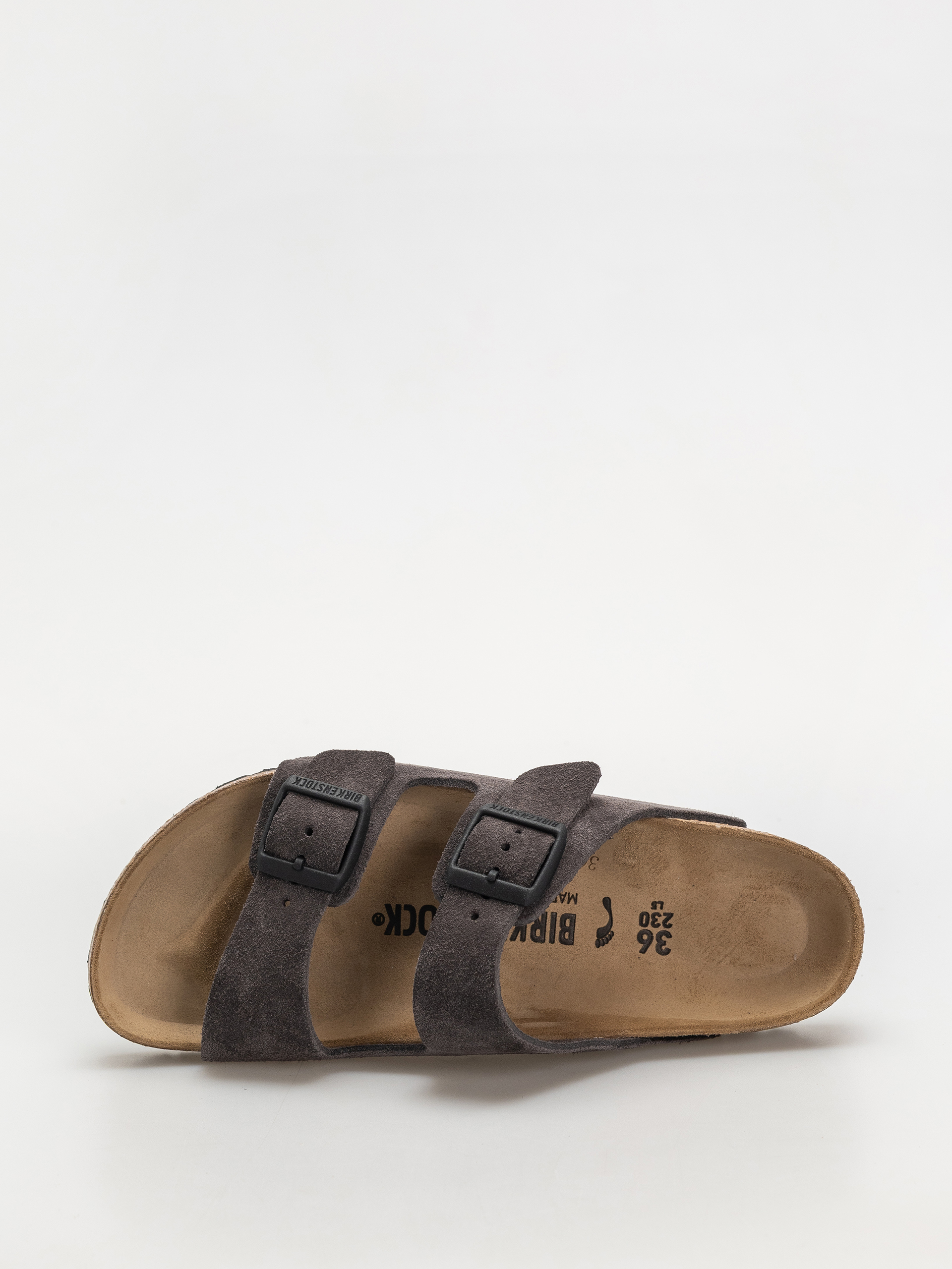 Šľapky Birkenstock Arizona Suede Leather Narrow Wmn (velvet grey)