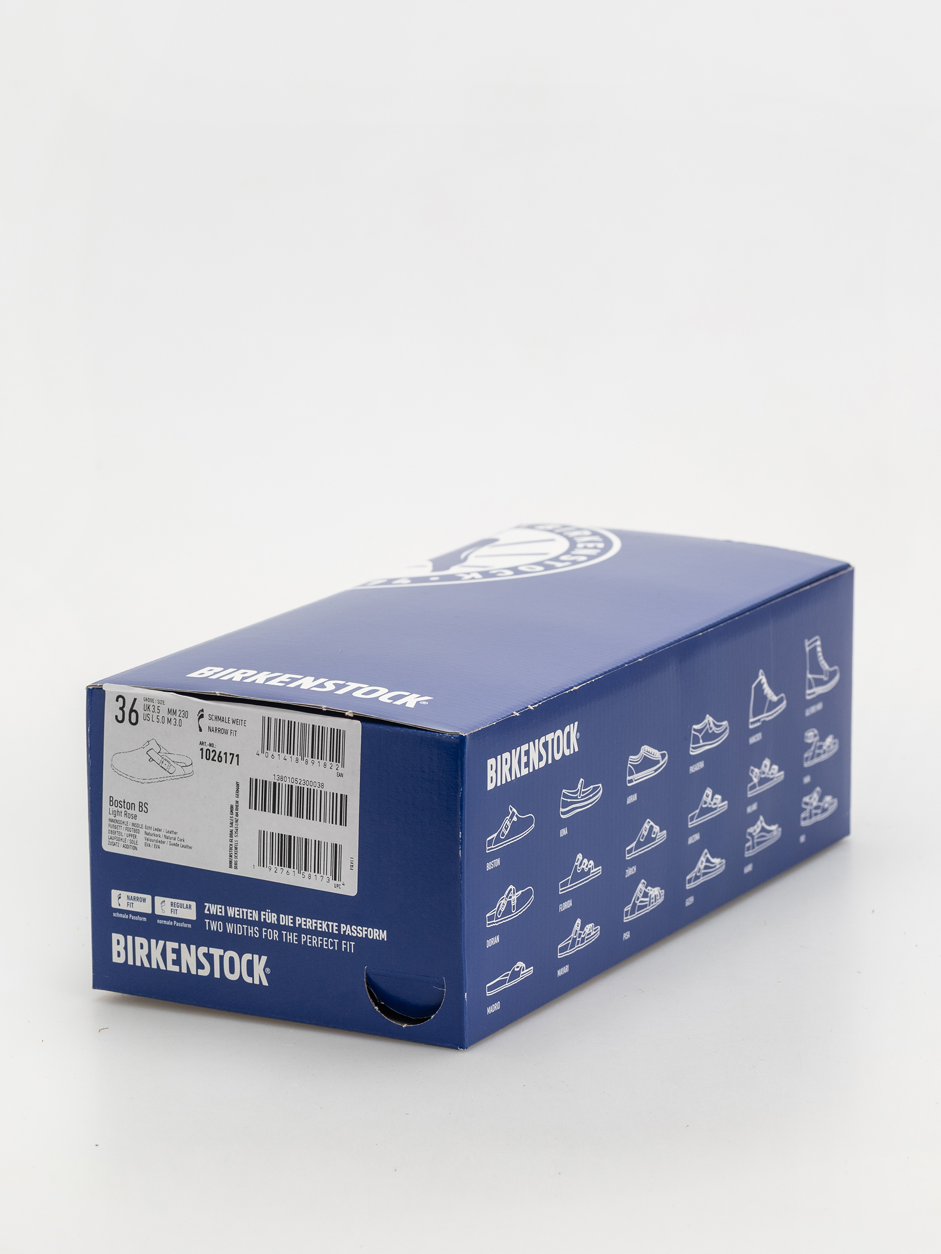 Šľapky Birkenstock Boston Suede Leather Narrow Wmn (light rose)