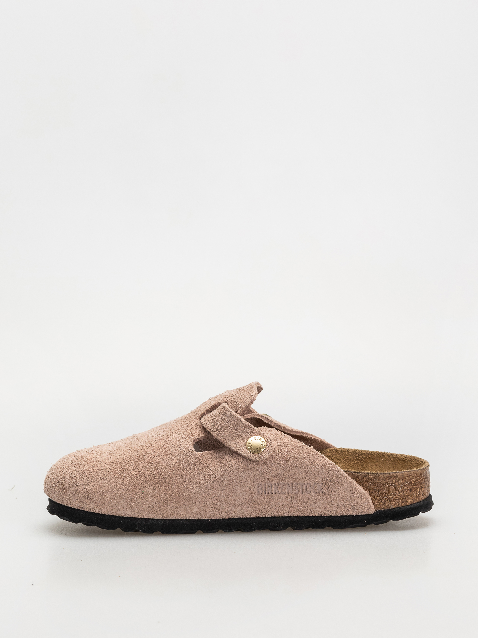 Šľapky Birkenstock Boston Suede Leather Narrow Wmn (light rose)