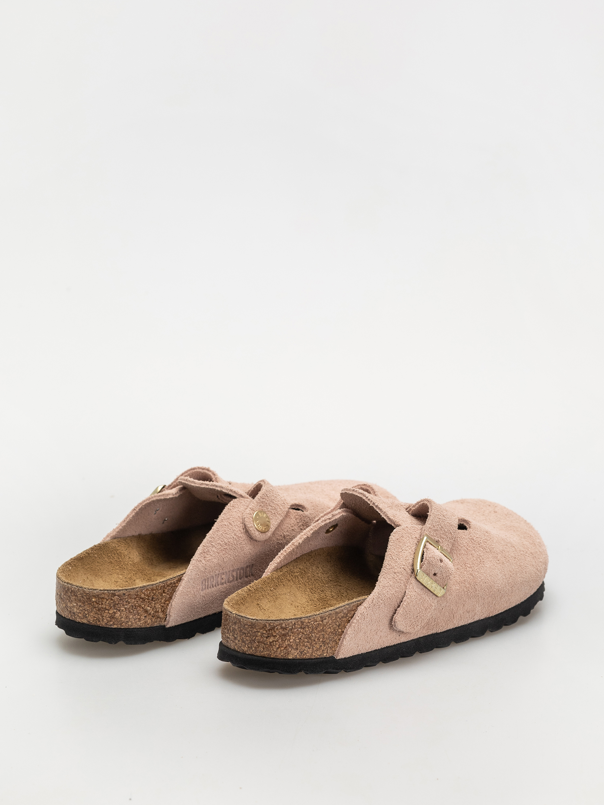Šľapky Birkenstock Boston Suede Leather Narrow Wmn (light rose)