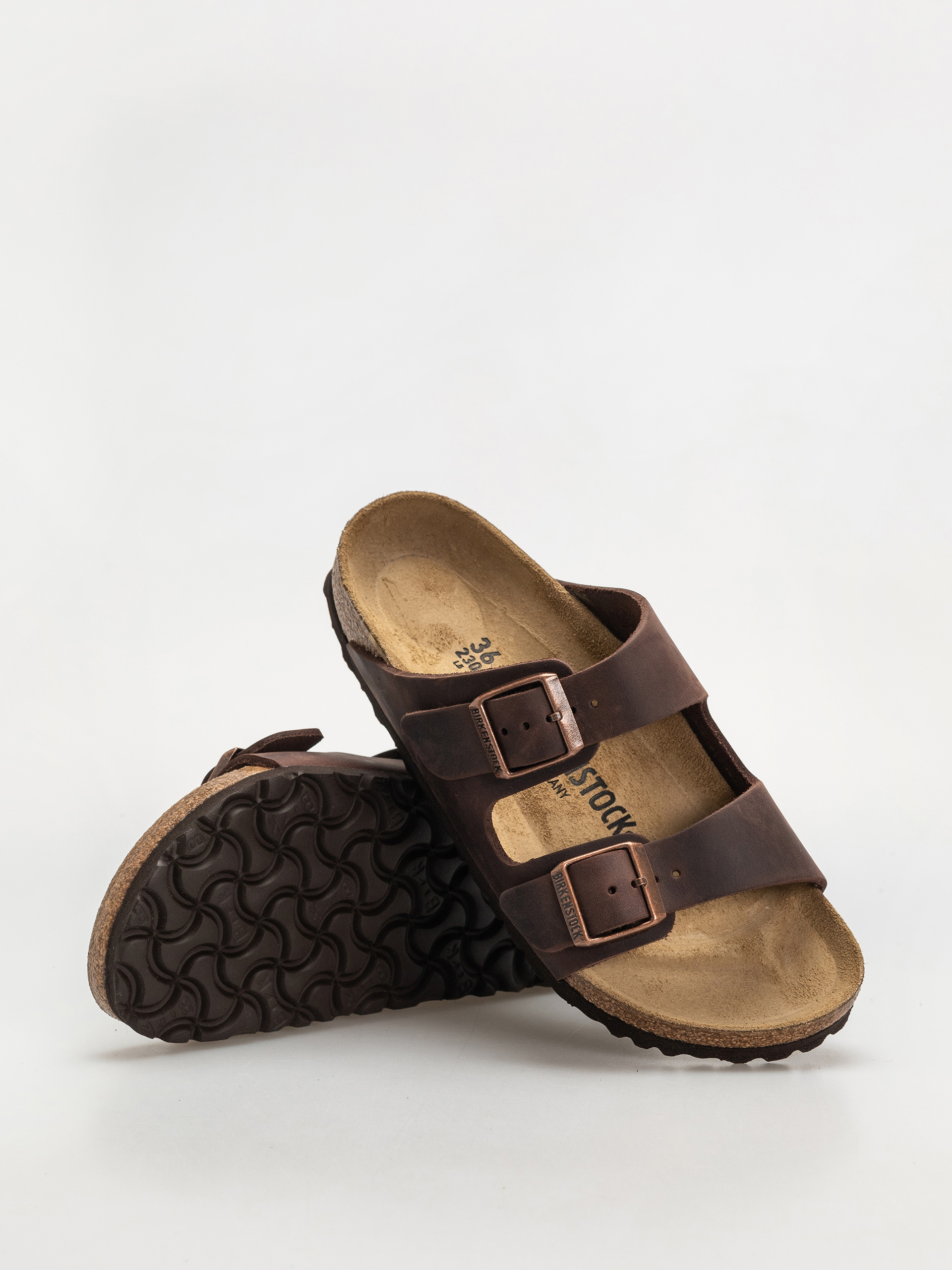 Šľapky Birkenstock Arizona Oiled Leather Narrow Wmn (habana)
