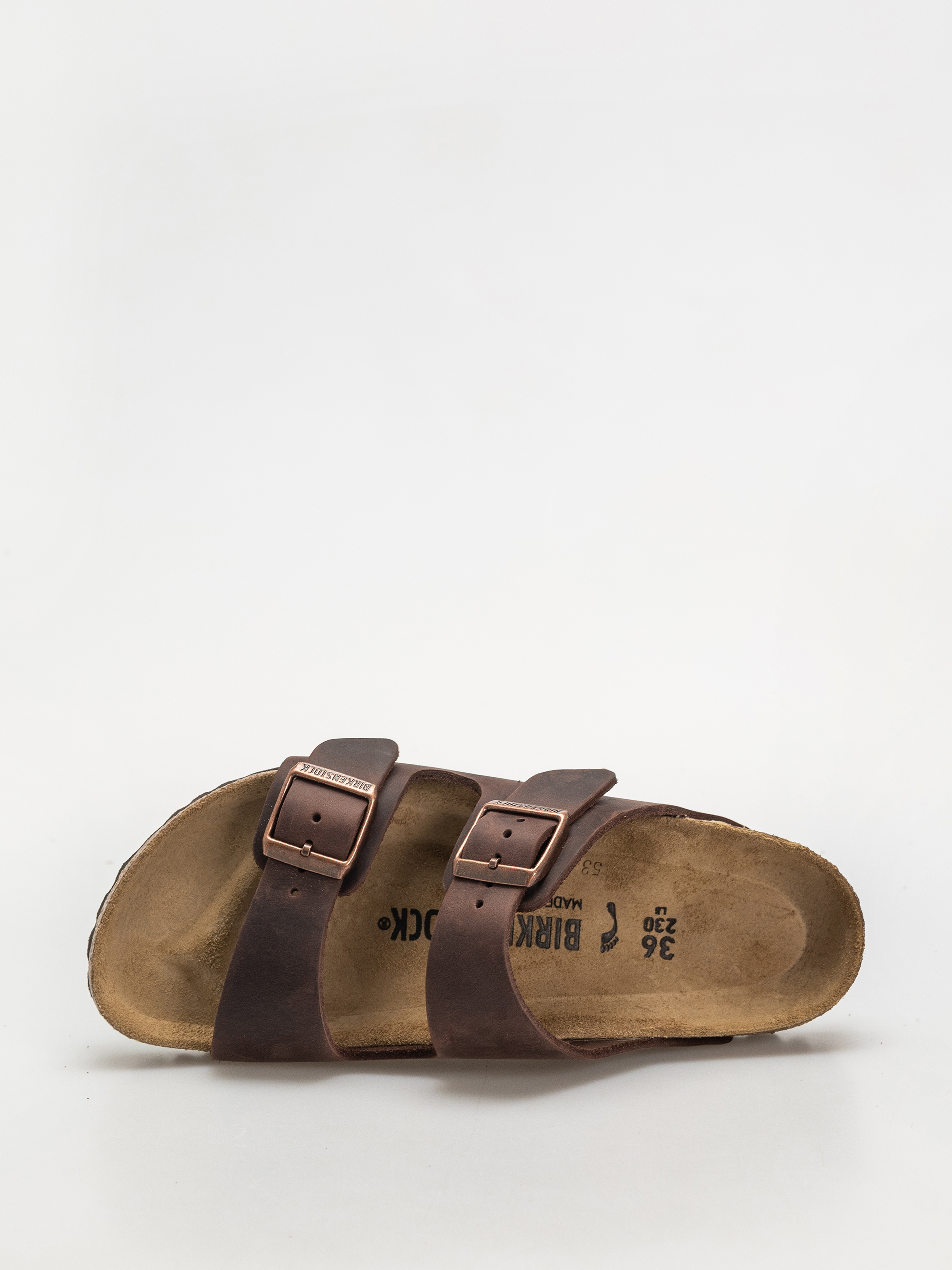 Šľapky Birkenstock Arizona Oiled Leather Narrow Wmn (habana)