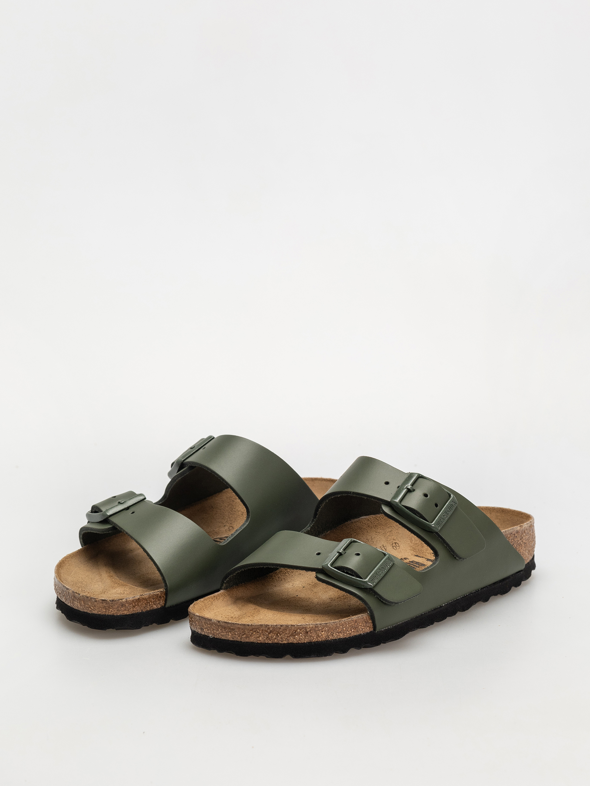 Šľapky Birkenstock Arizona Natural Leather Narrow Wmn (thyme)