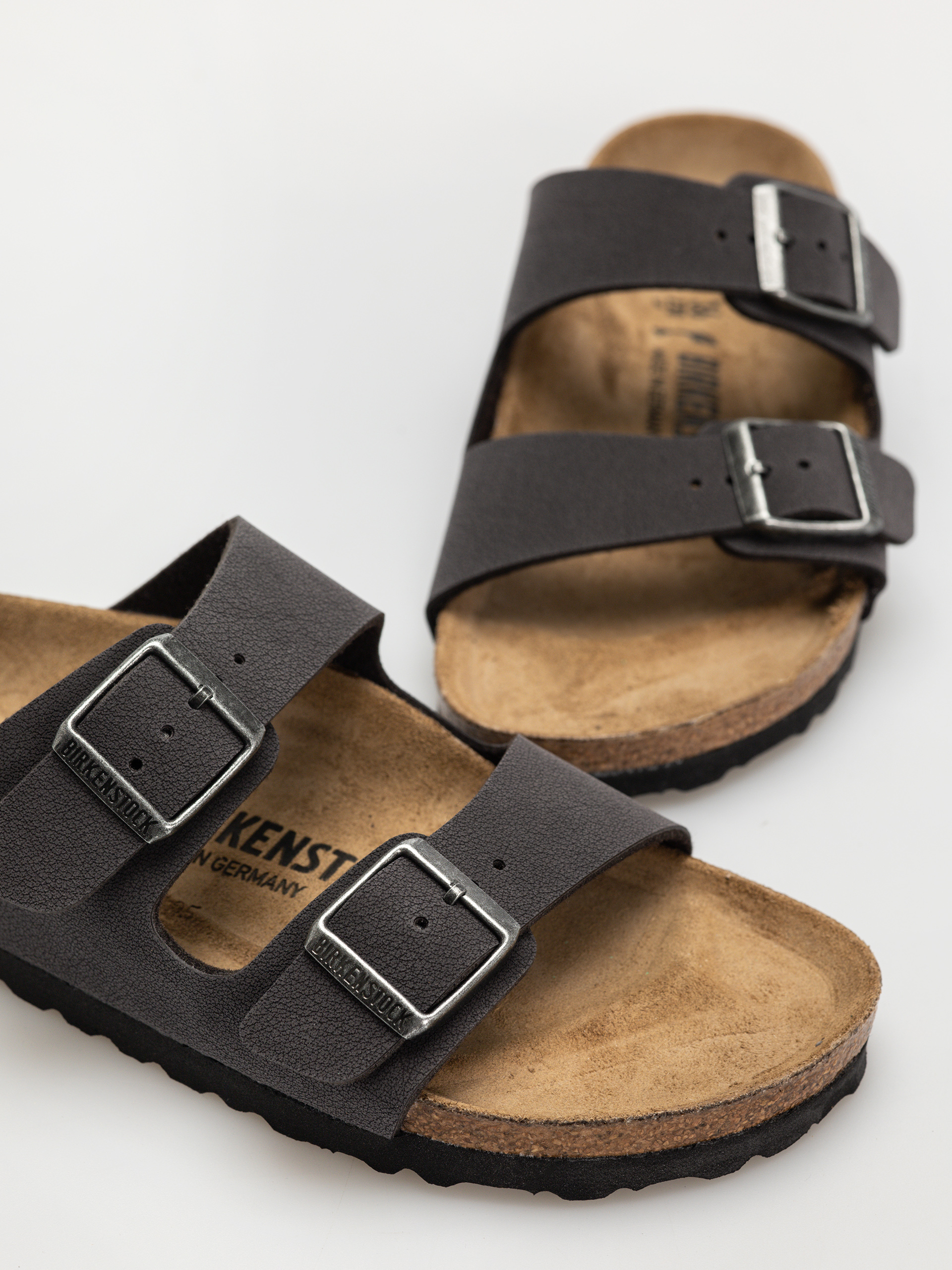 Šľapky Birkenstock Arizona Birkibuc Narrow Wmn (velvet gray)