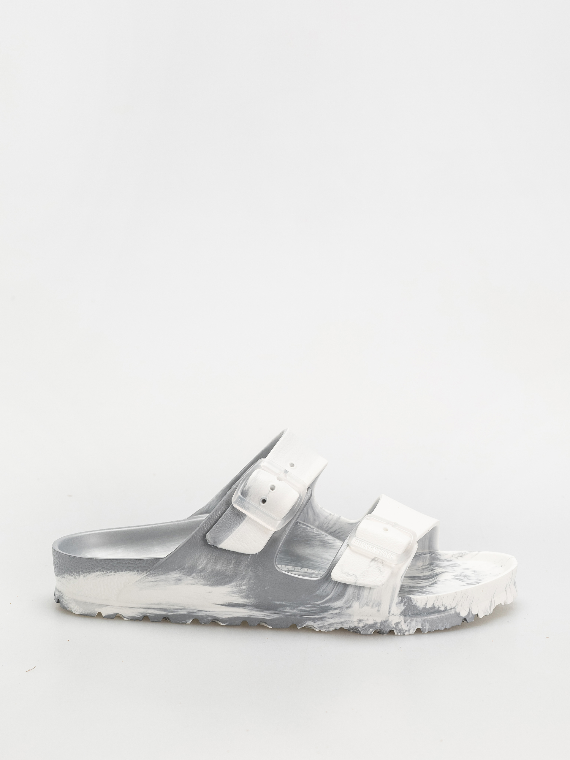u0160u013eapky Birkenstock Arizona EVA Narrow Wmn (metallic silver multi)
