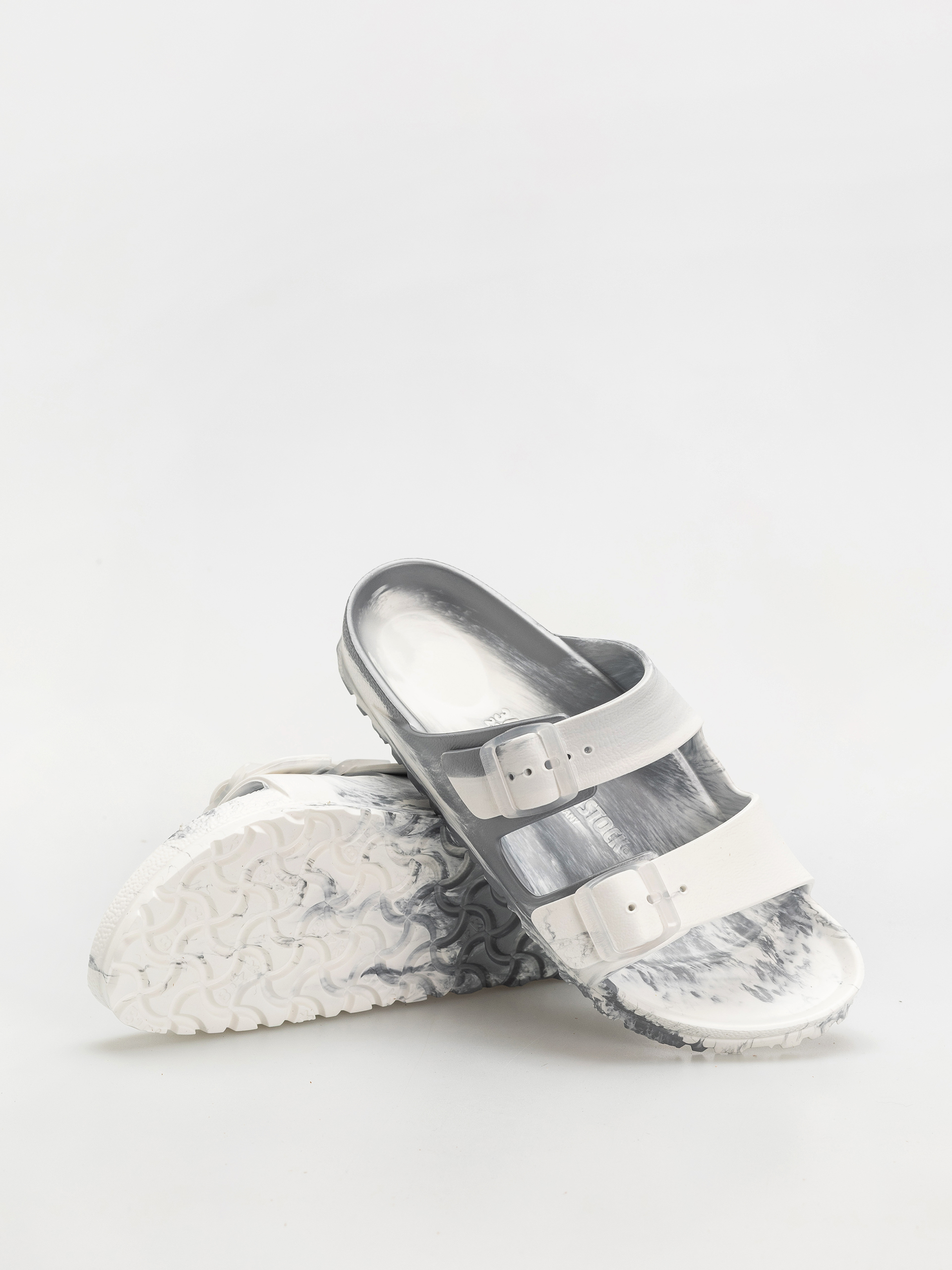 Šľapky Birkenstock Arizona EVA Narrow Wmn (metallic silver multi)