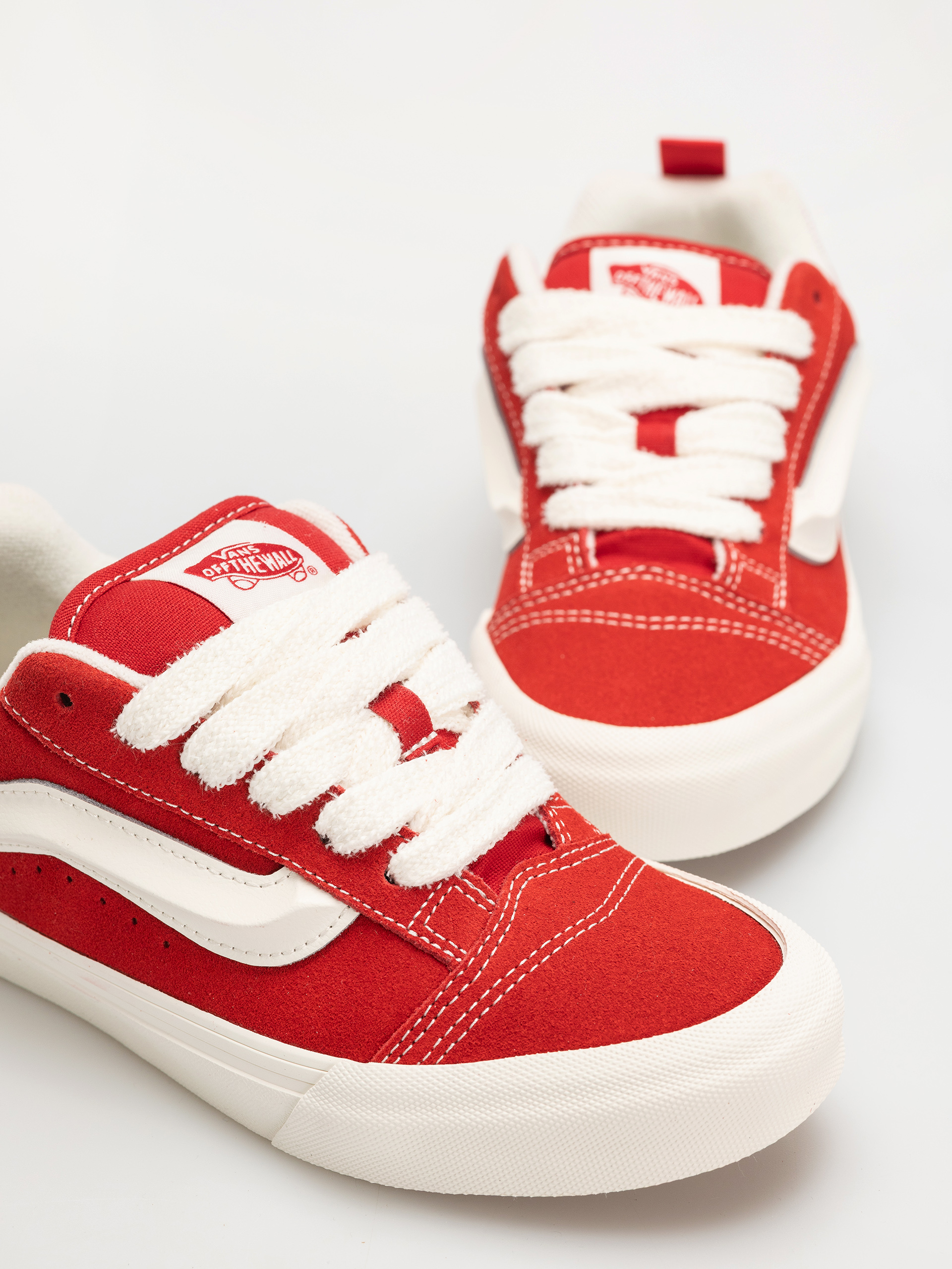 Topánky Vans Knu Skool (racing red/marshmallow)