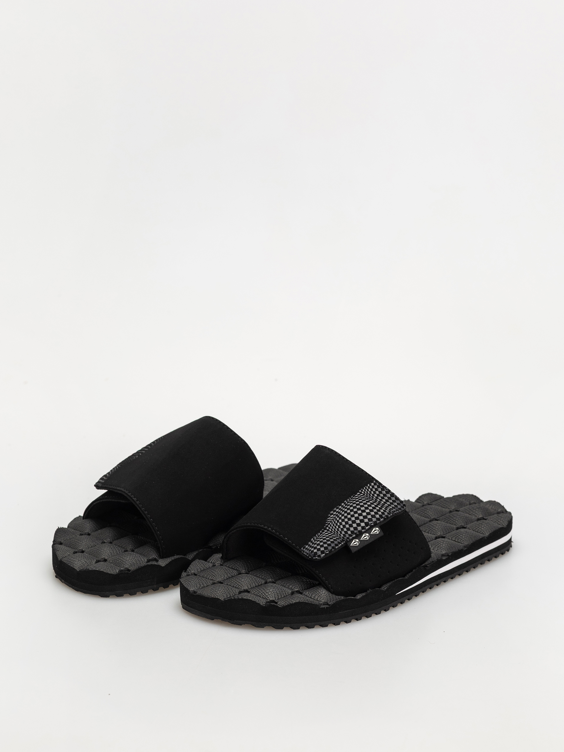 Plážovky Volcom Recliner Slide (black white)