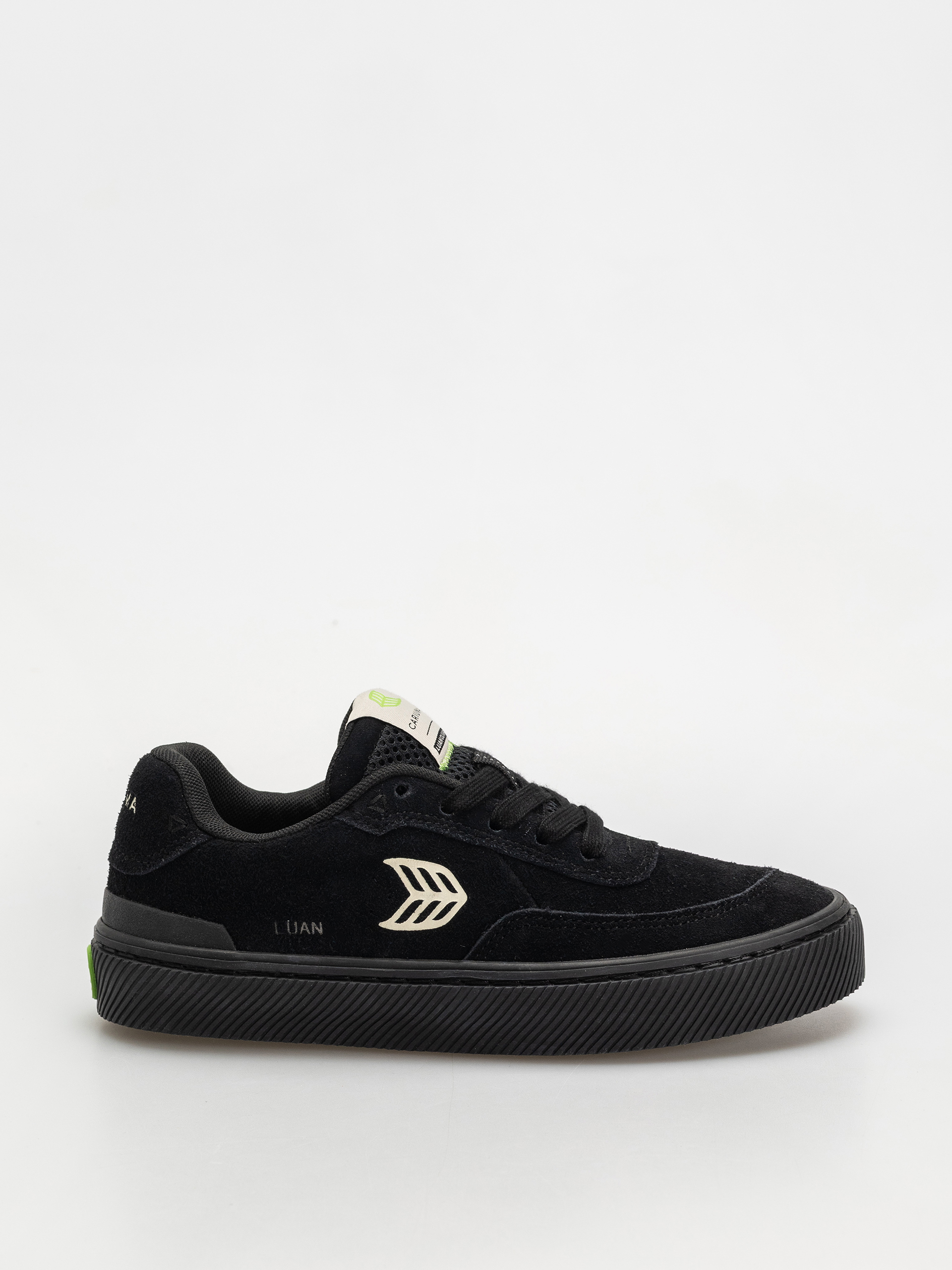 Topu00e1nky Cariuma Luan Pro Wmn (all black suede ivory logo)