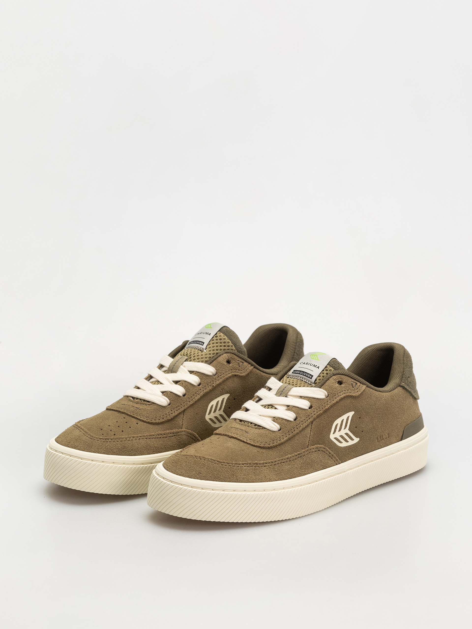 Topánky Cariuma Luan Pro Wmn (olive green suede ivory logo burnt olive)