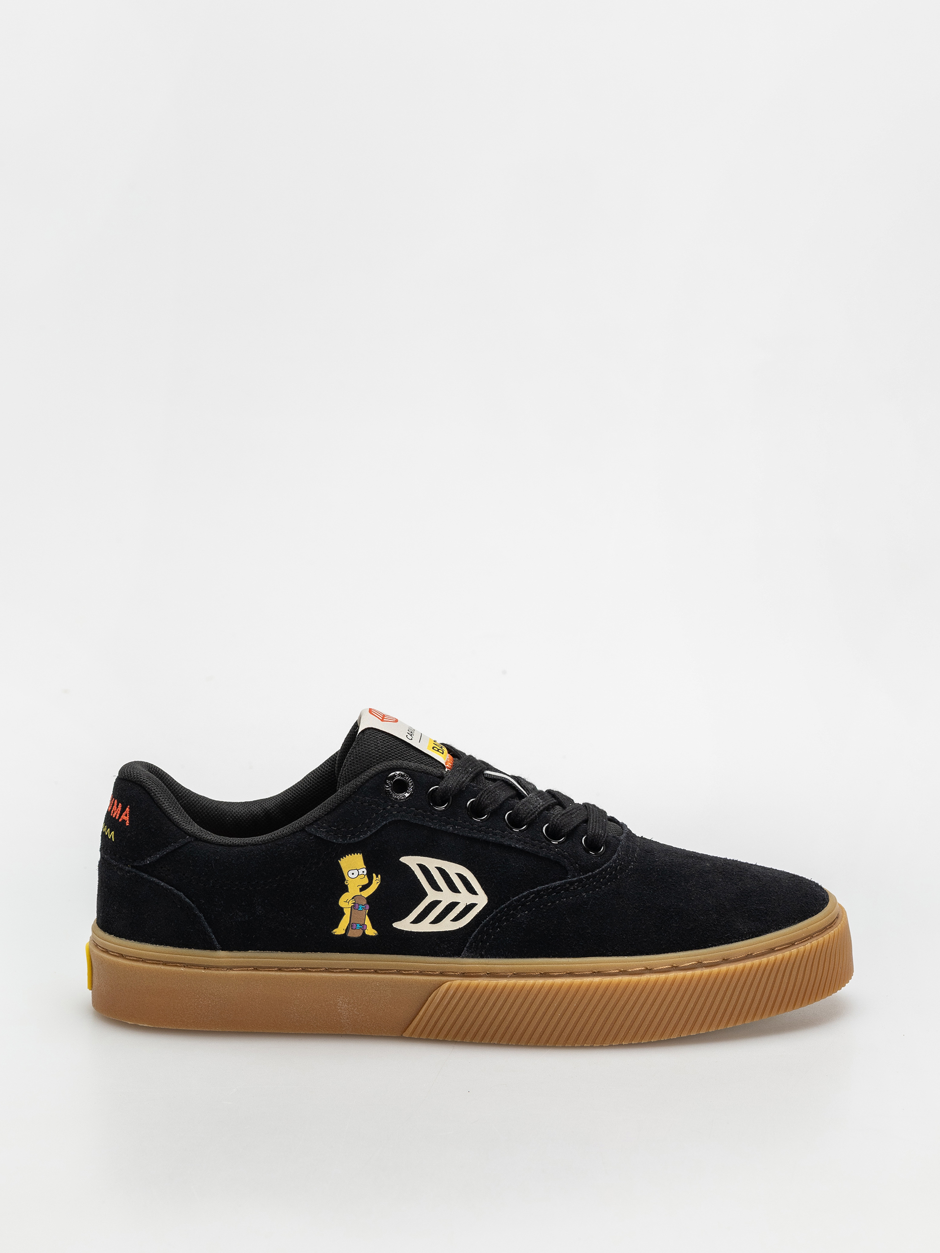 Topánky Cariuma Simpsons Naioca (black suede bart skateboard)