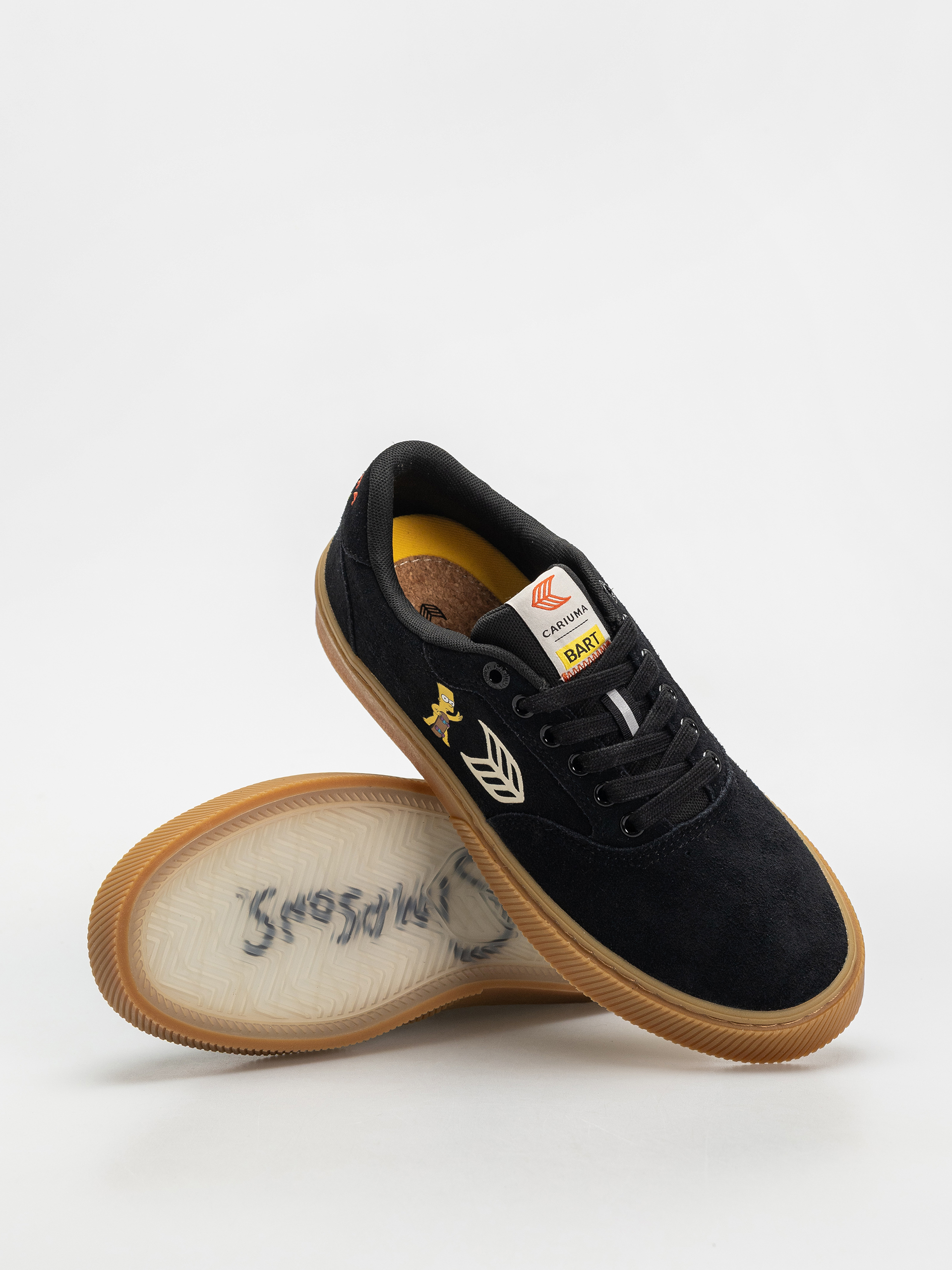 Topánky Cariuma Simpsons Naioca (black suede bart skateboard)