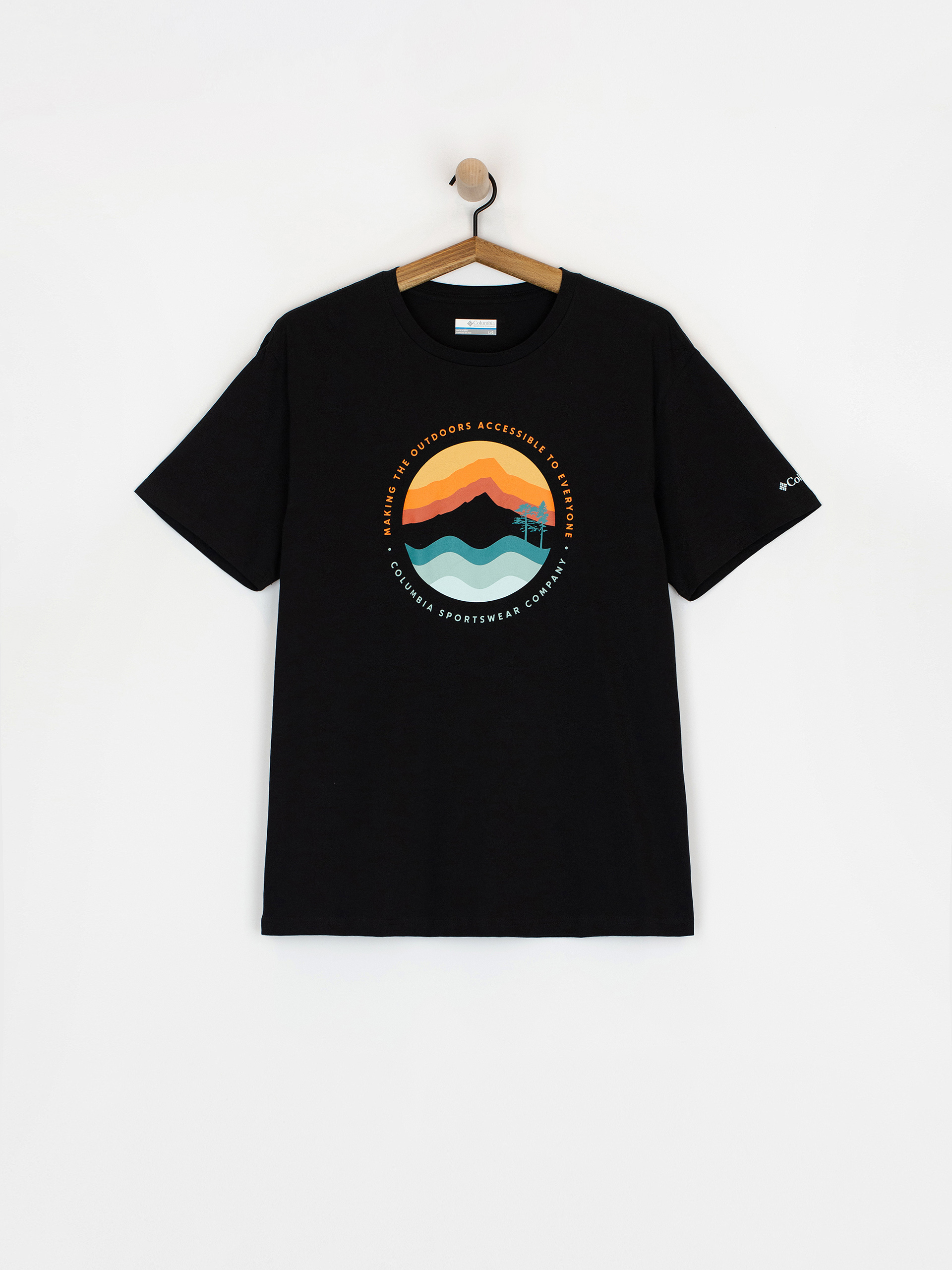 Tričko Columbia Path Lake Graphic (black/circular)